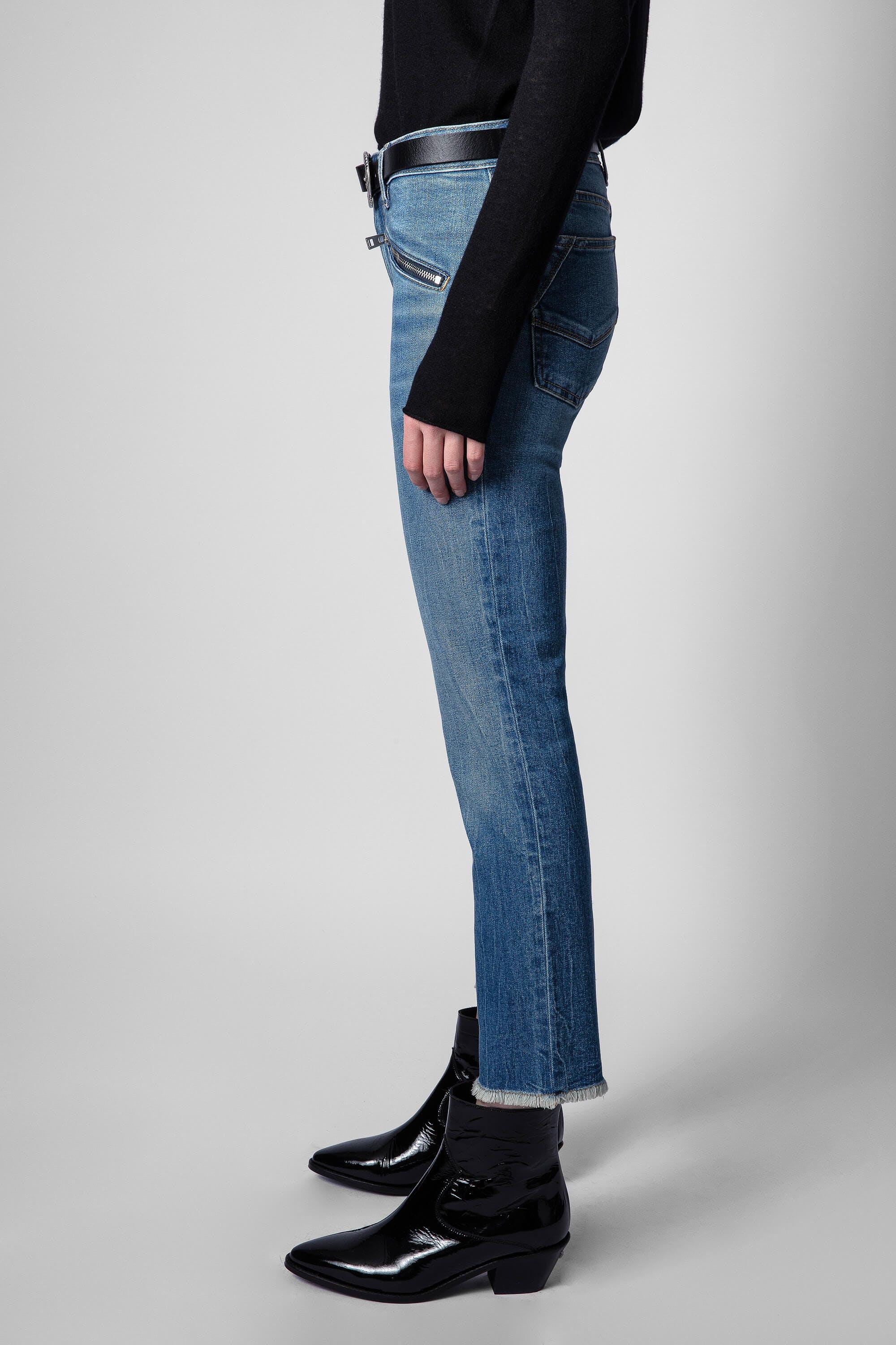 Zadig & Voltaire Ava Jeans in Blue | Lyst
