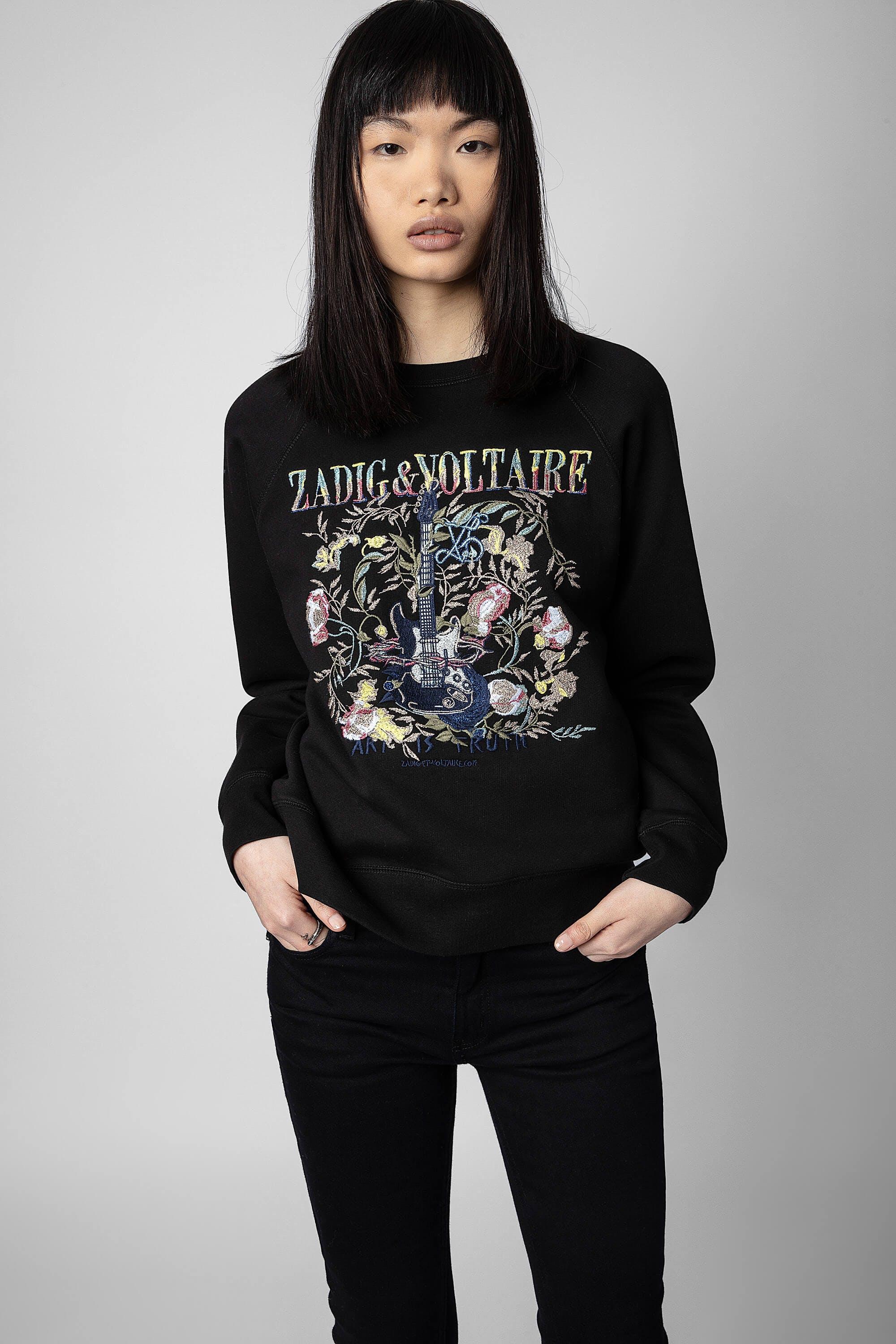 Zadig & Voltaire Upper Guitar Sweatshirt in Black | Lyst