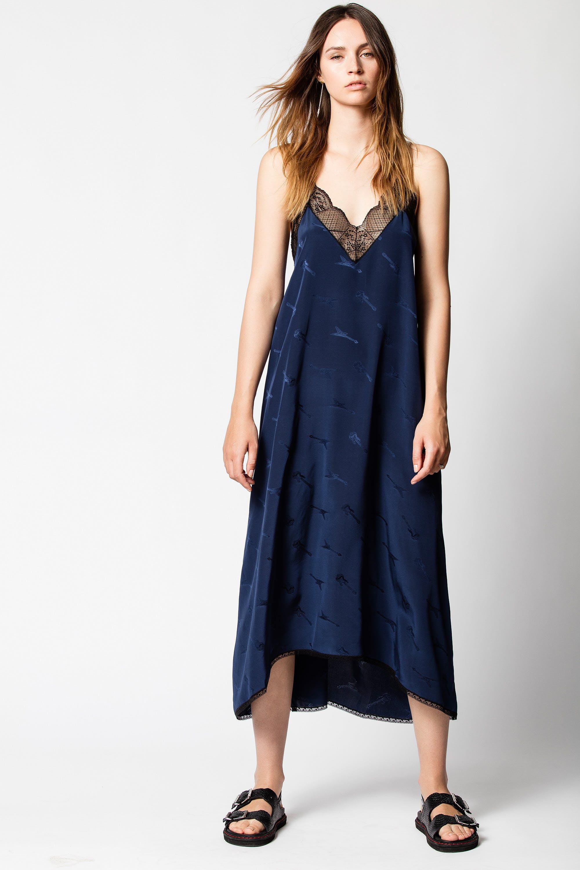 Robe Zadig & Voltaire Imprimé Guitare - Taille XS Rouge Laine - Occasion Très Bon état