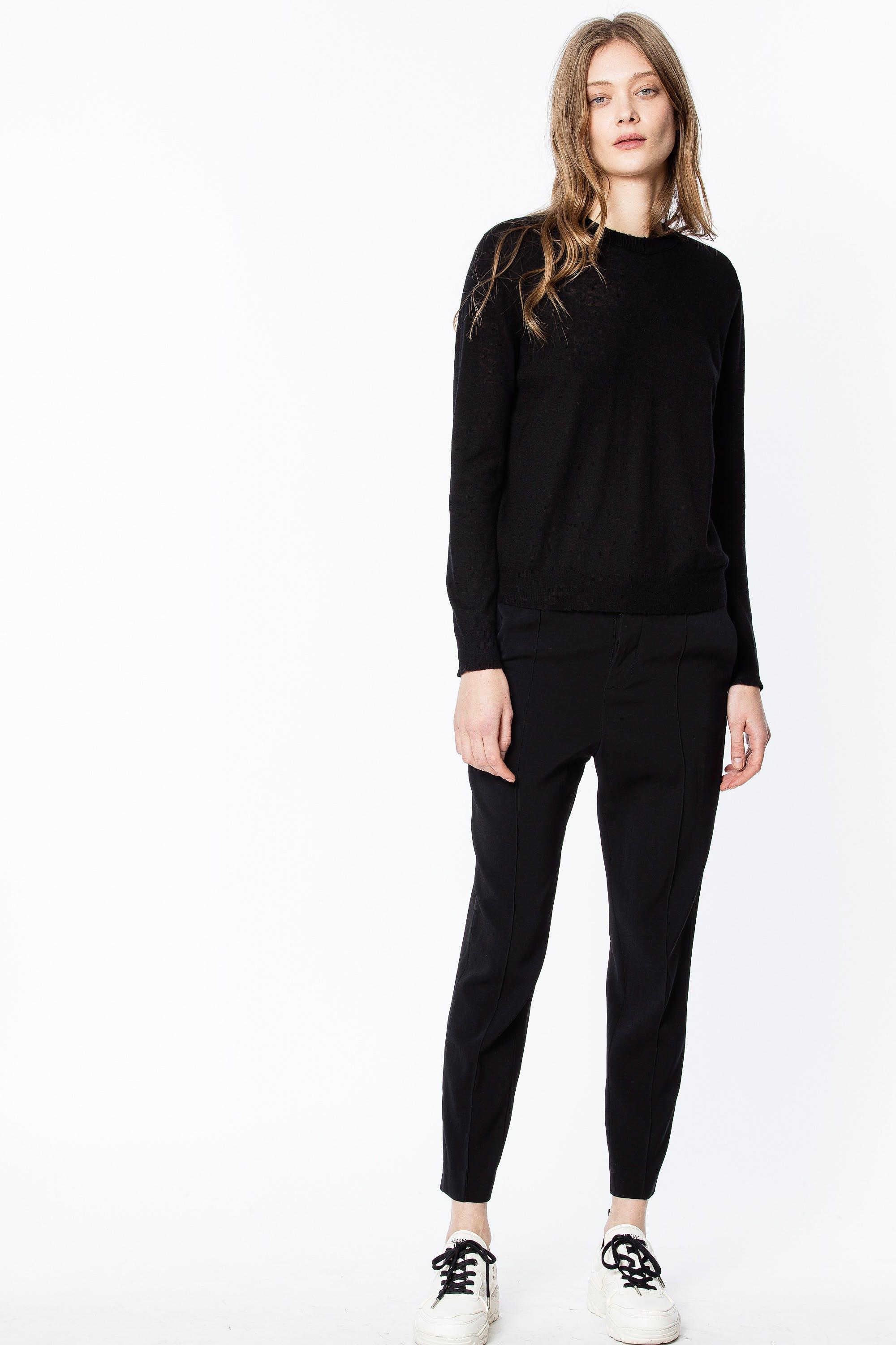 Zadig & Voltaire Emma Cashmere Sweater in Black - Lyst