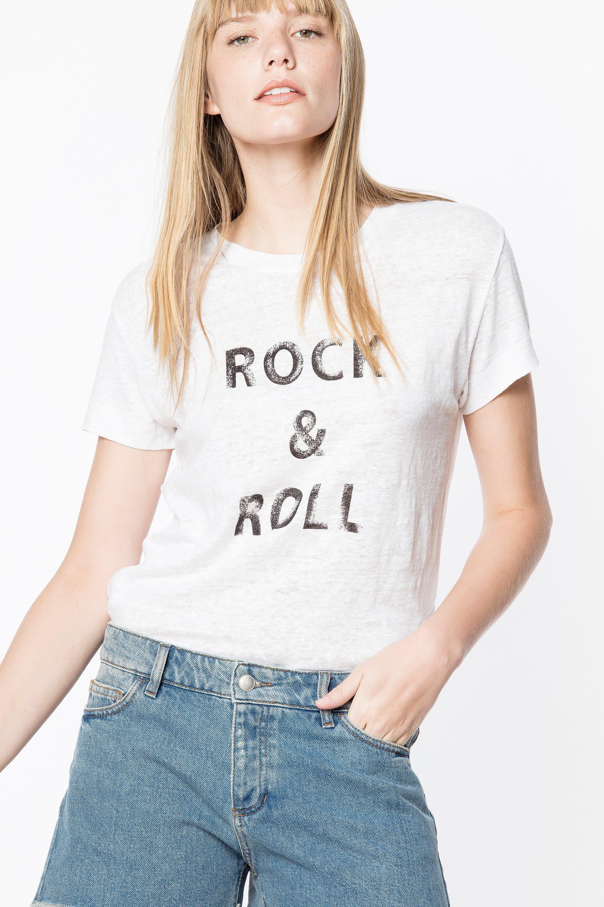 Zadig & Voltaire Walk Lin Rock And Roll Tshirt in White Lyst