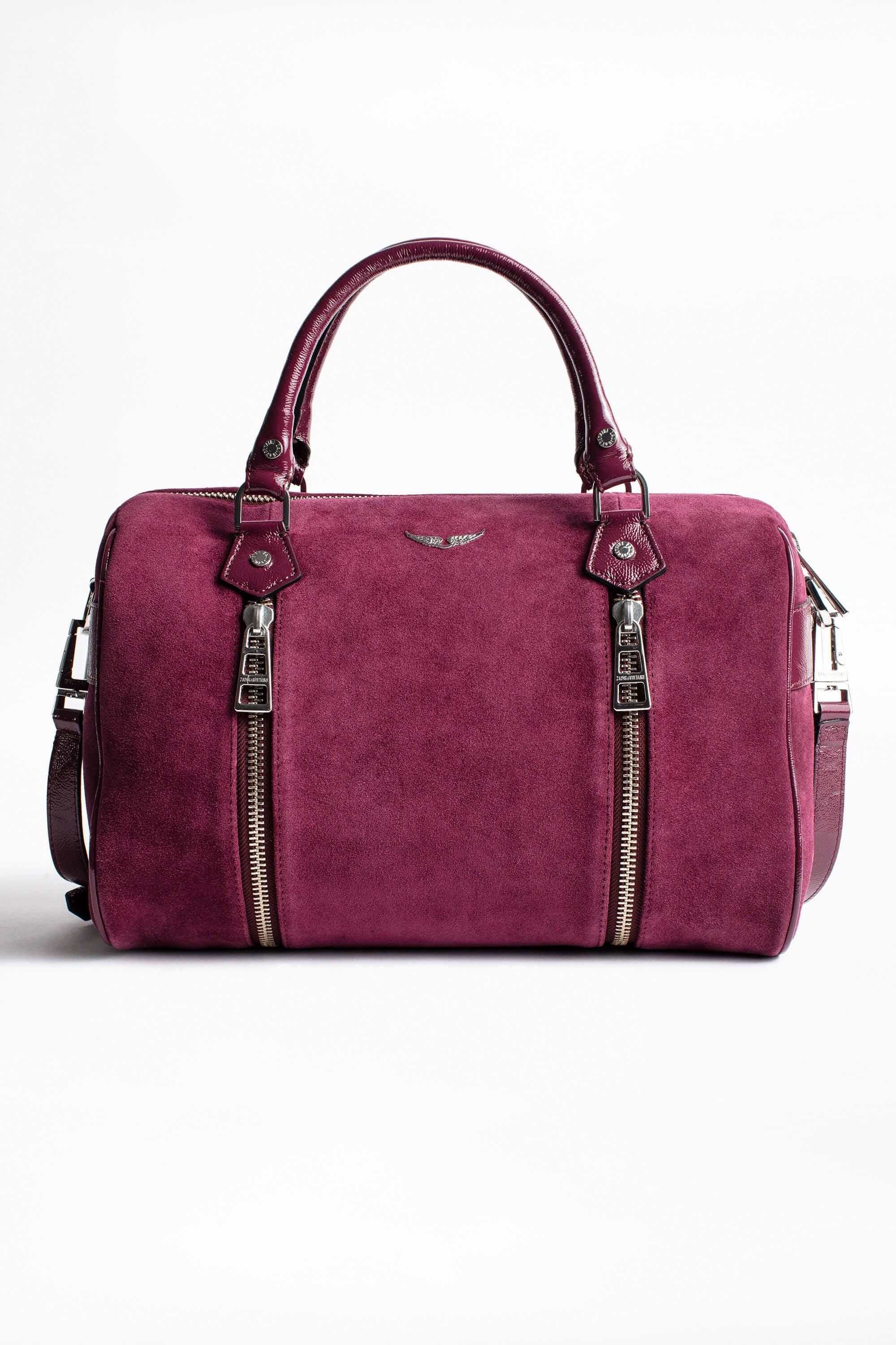 Zadig & Voltaire Sunny Medium Suede Patent Bag in Red Lyst