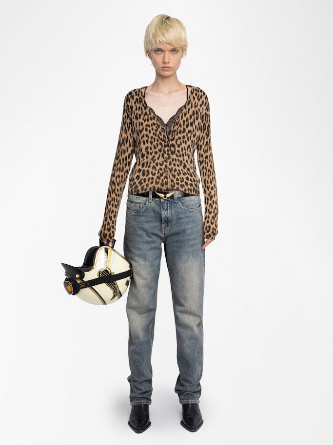 ジャケット ZADIG&VOLTAIRE MANALA LEO PRINT CARDIGAN Zadig & Voltaire Cardigans for Women | Online Sale up to 80