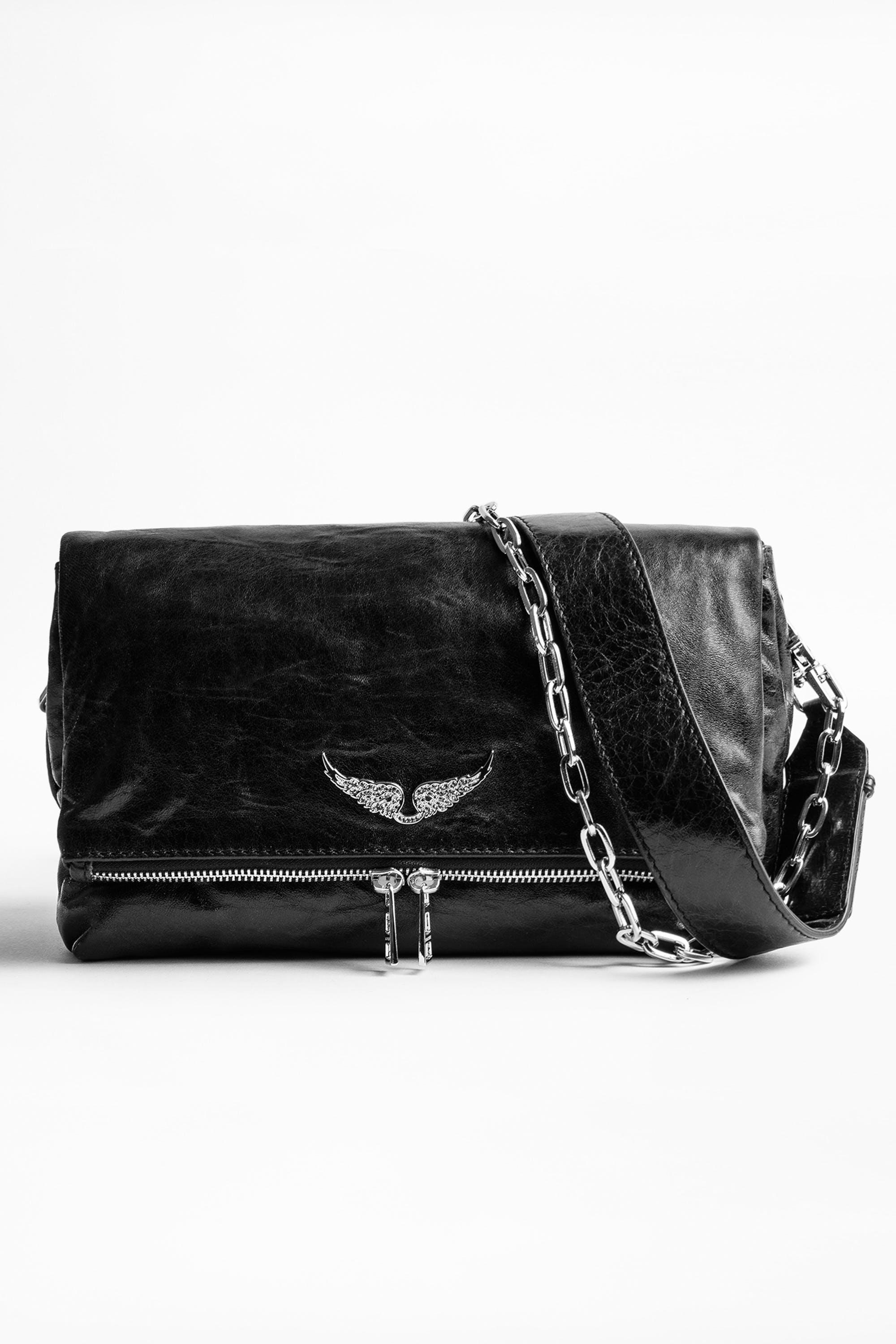Zadig & Voltaire Leather Rocky Crush Bag in Black - Lyst