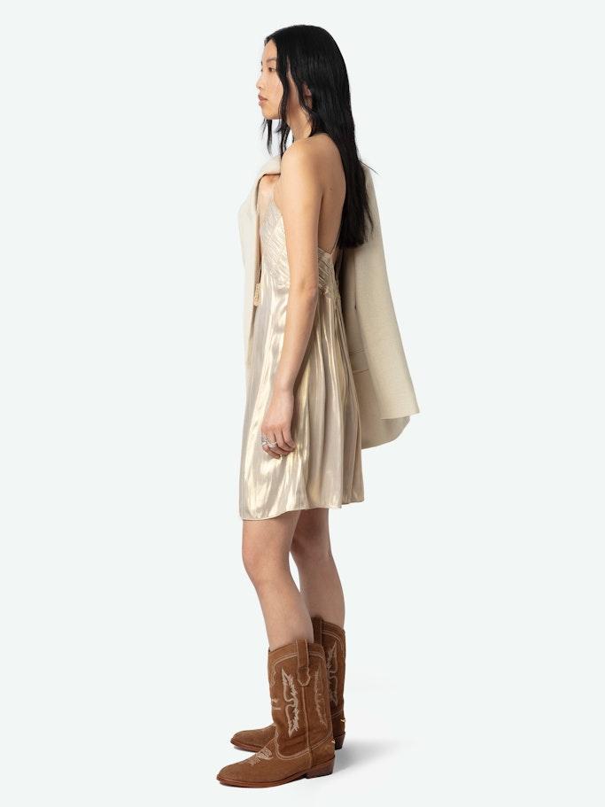 rayonna satin dress Zadig & Voltaire Rayonna Satin Dress in White