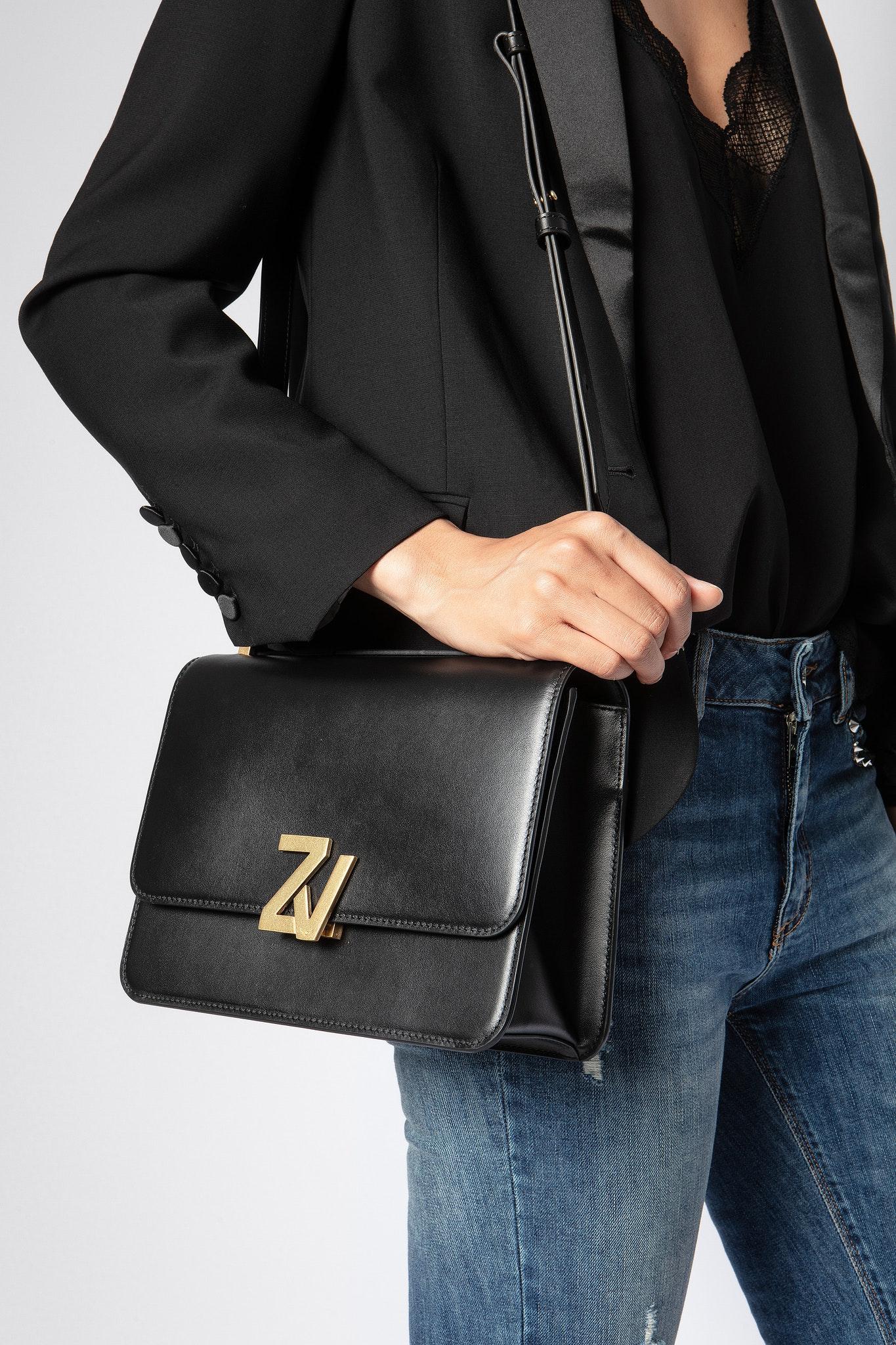 ZADIG ET VOLTAIRE - ZV INITIALE LE CITY CALFSKIN NOIR – Fashion