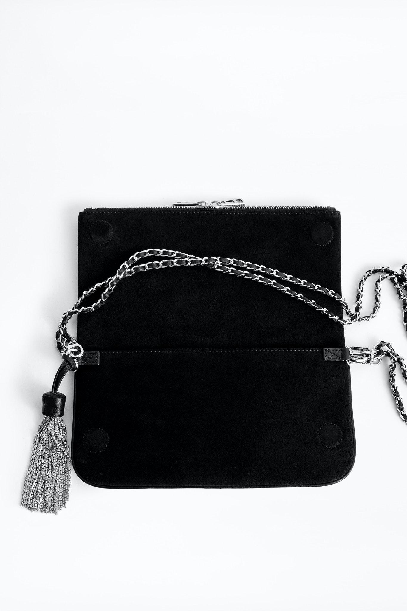 Pochette Rock Suede Strass Noir Femme Zadig Voltaire en