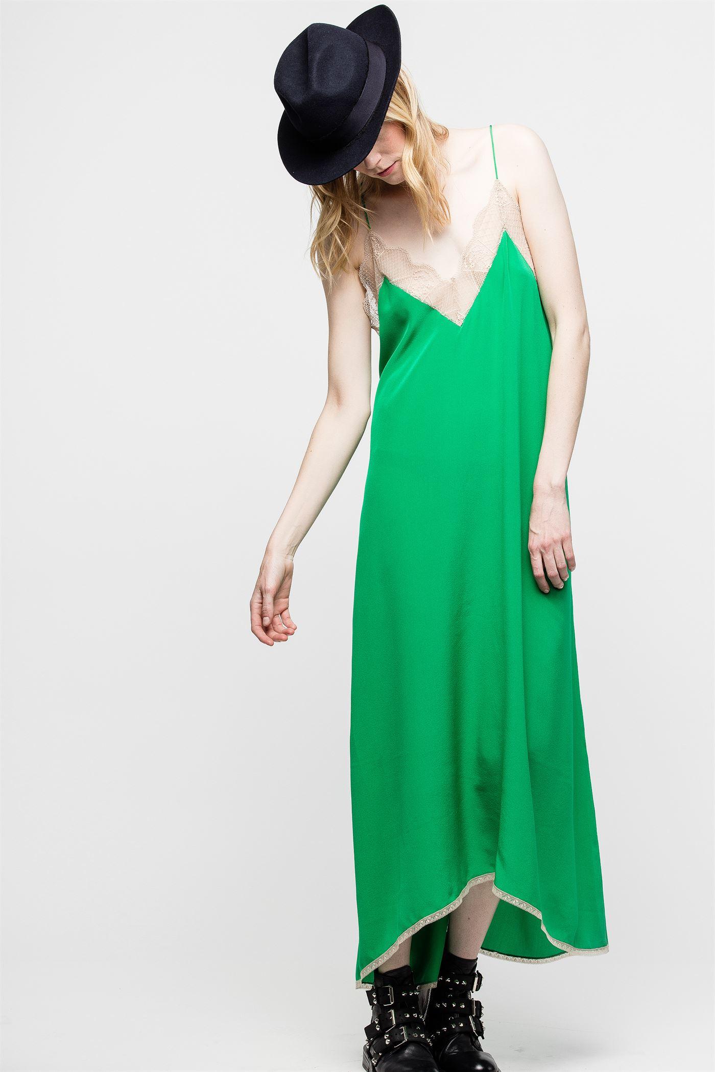 Zadig u0026 Voltaire Risty Dress in Green | Lyst