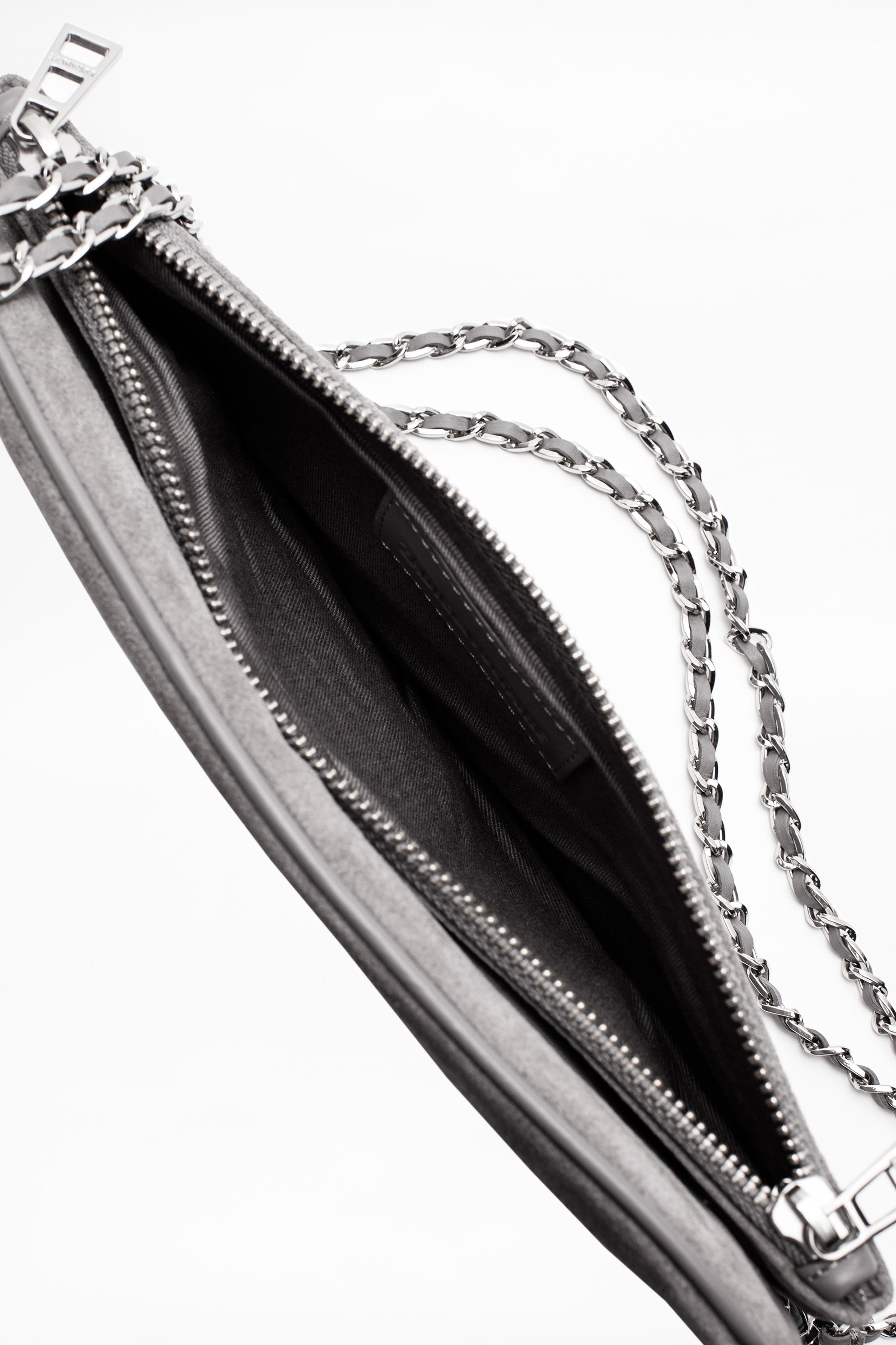 Zadig & Voltaire Rock Suede Bag in Gray Lyst