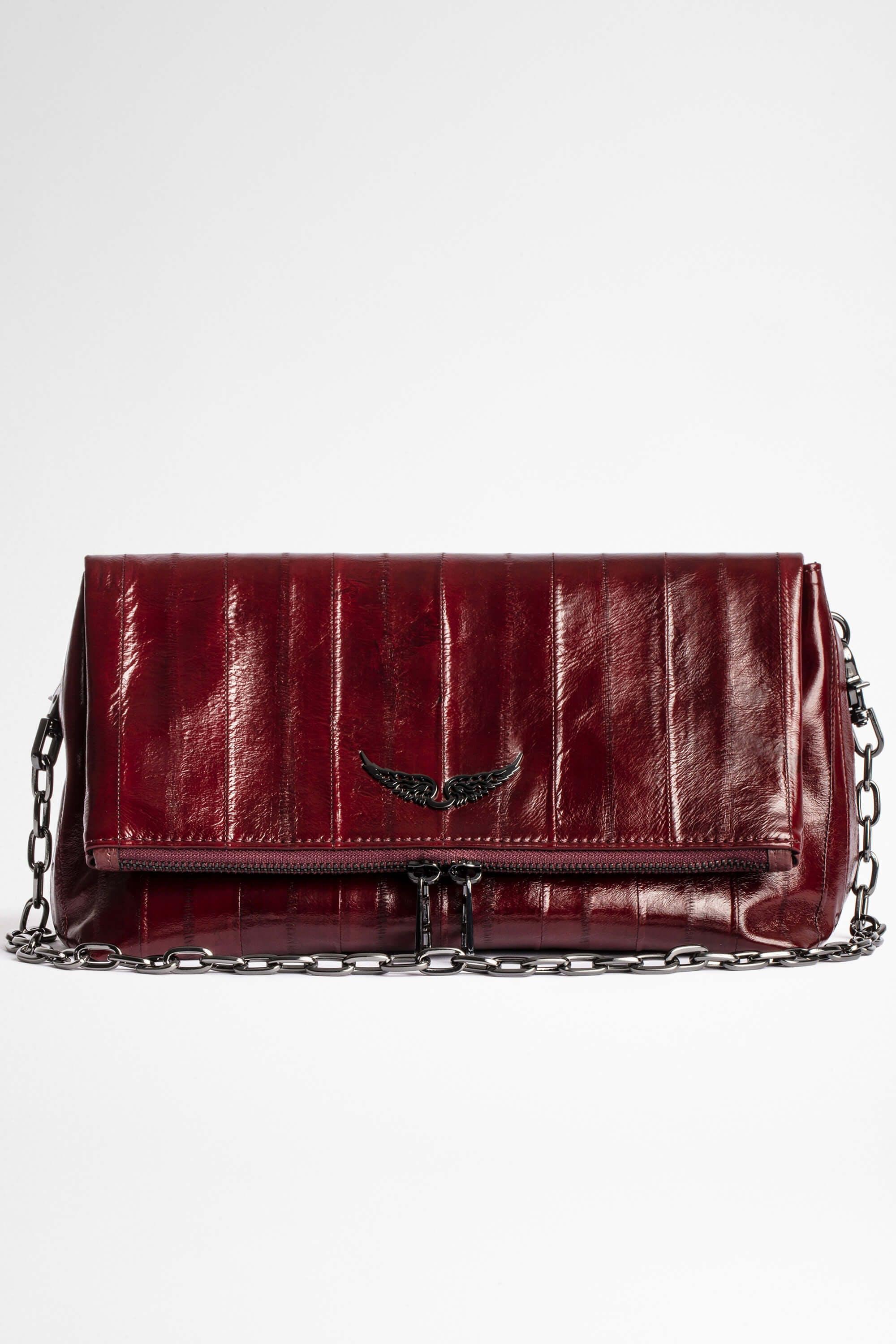 Zadig & Voltaire Rocky Shiny Clutch in Red - Lyst