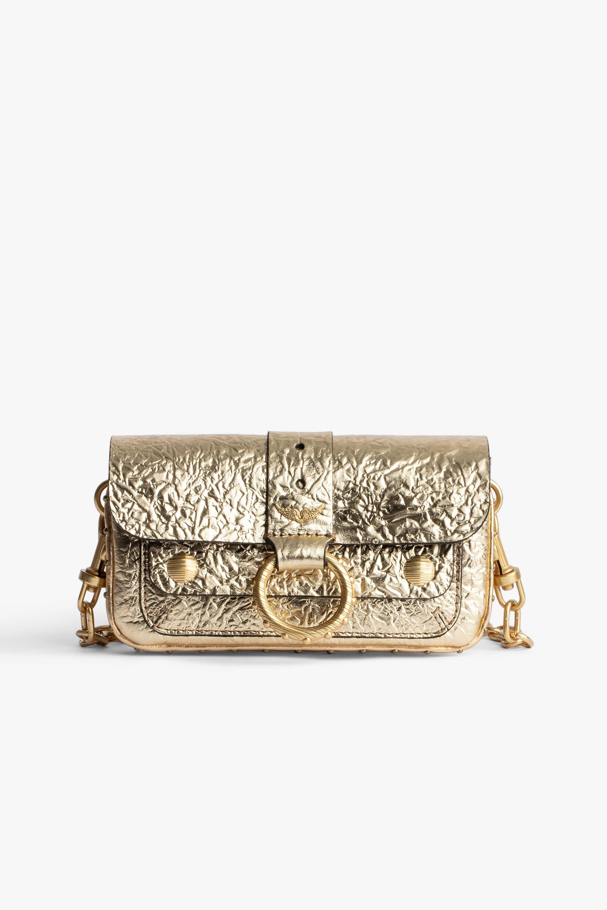 Zadig & Voltaire Kate Crinkled Wallet Bag in Natural | Lyst
