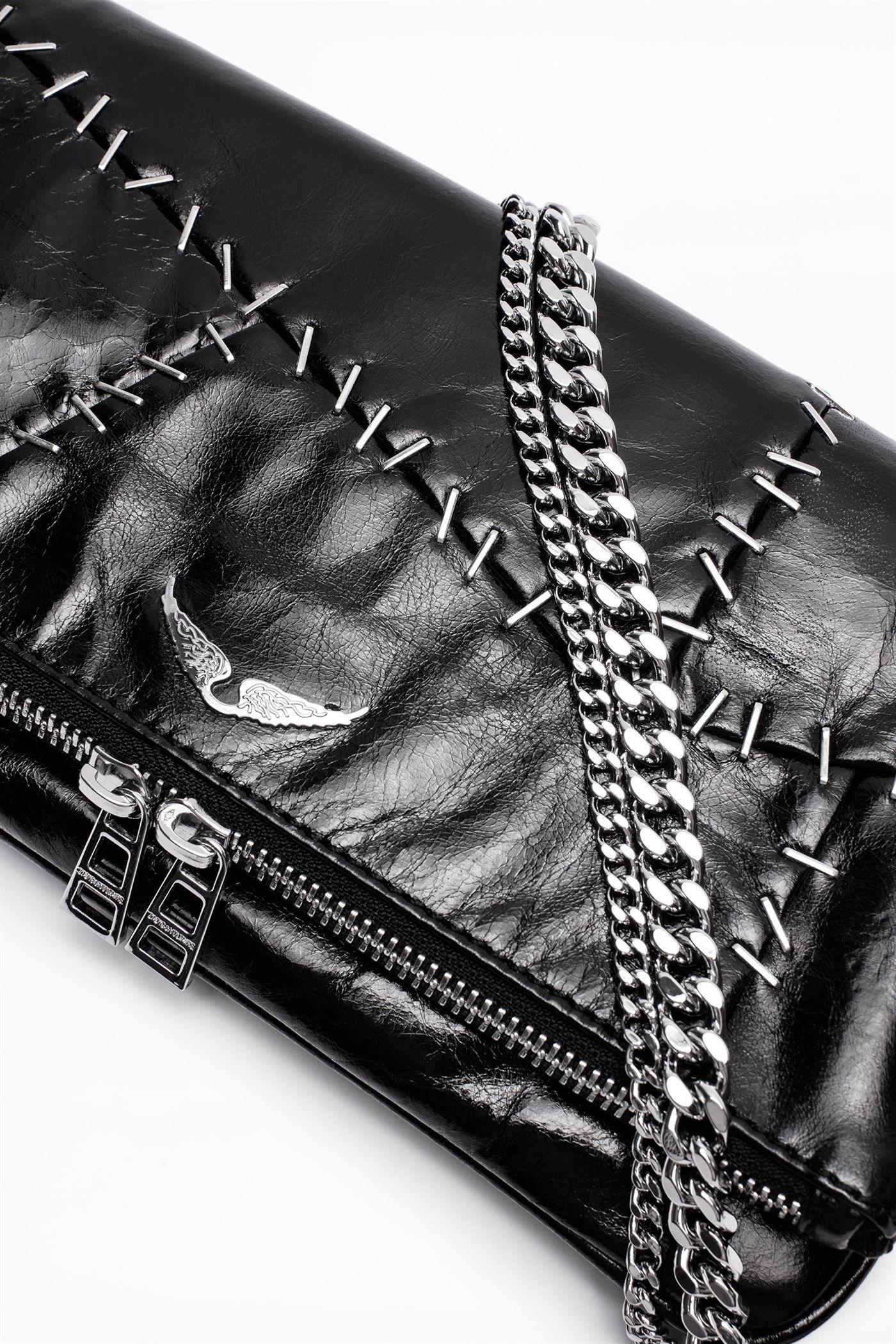 Zadig & Voltaire Leather Rock Staples Bag in Black Lyst