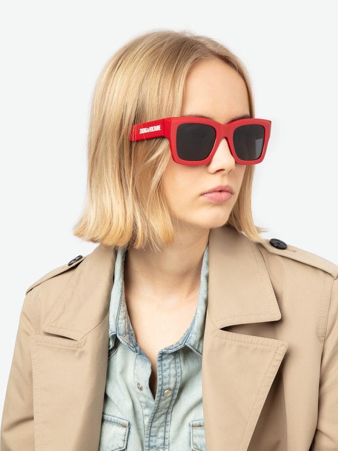 Gafas De Vista Zadig&Voltaire VZV400 - Color Rosso Opalino Lucido, Talla 53/20/140