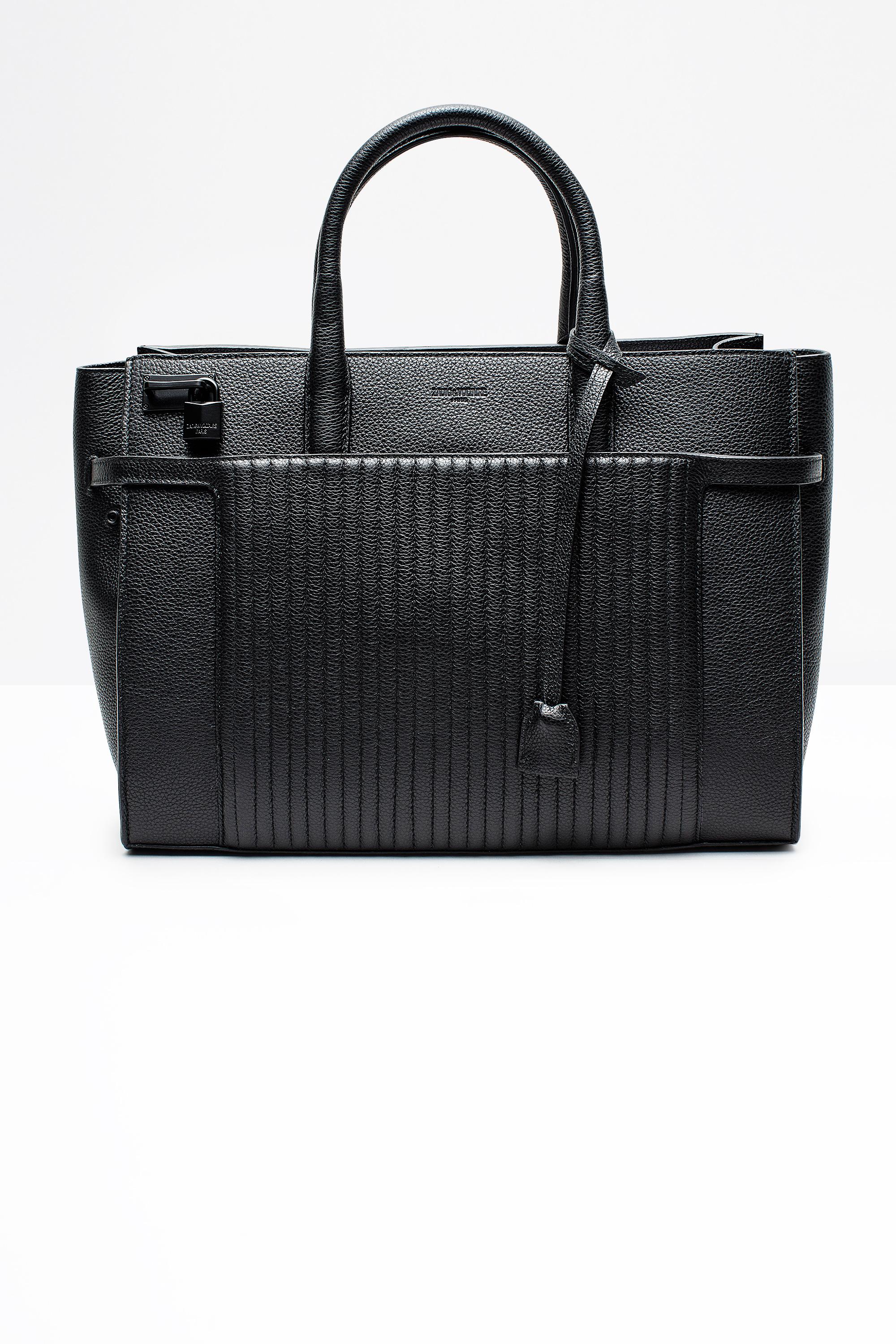 Zadig & Voltaire Candide Large Grainy Bag in Black Lyst