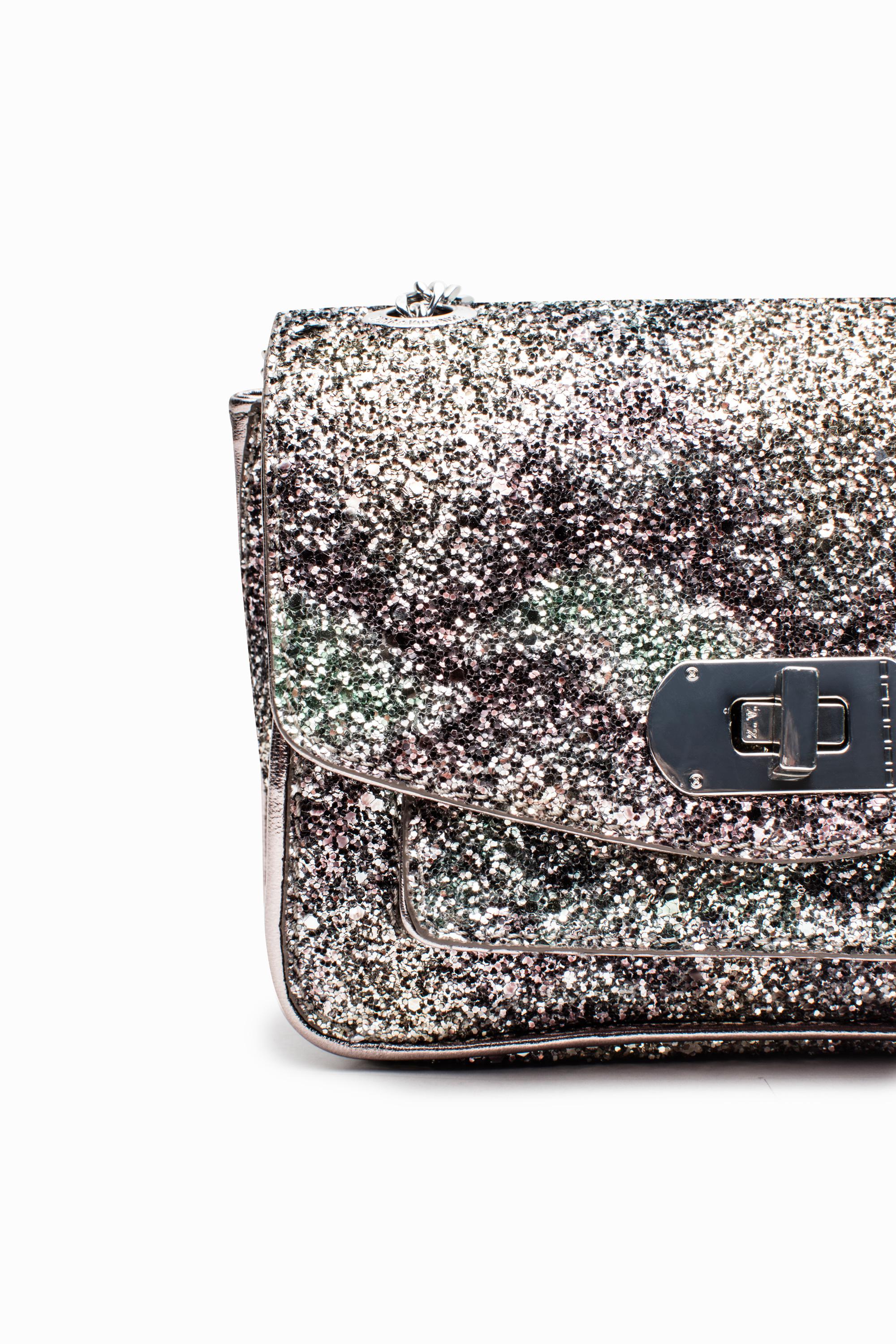 Zadig & Voltaire Synthetic Xs Skinny Love Glitter Snake Bag Lyst