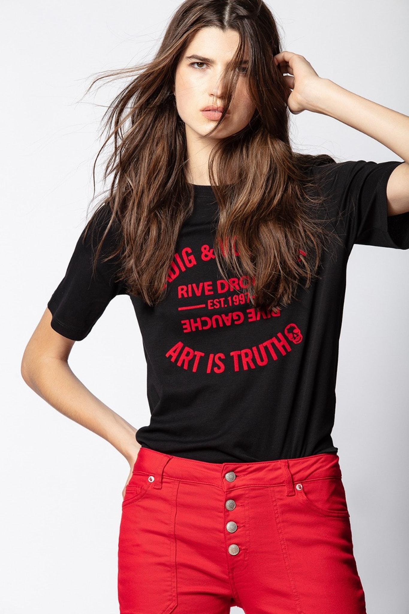 T-shirt Bella Blason Noir - Taille XS - Femme Zadig & Voltaire en coloris  Noir | Lyst