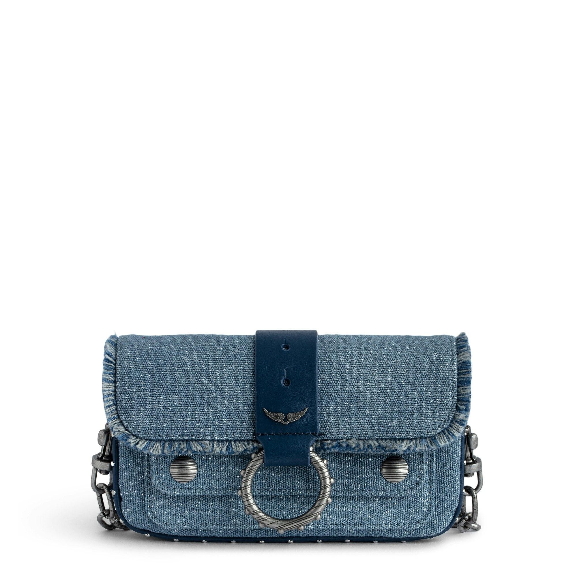 Bag Jean Zadig Zadig Voltaire Kate Wallet Denim Bag In Blue Lyst UK