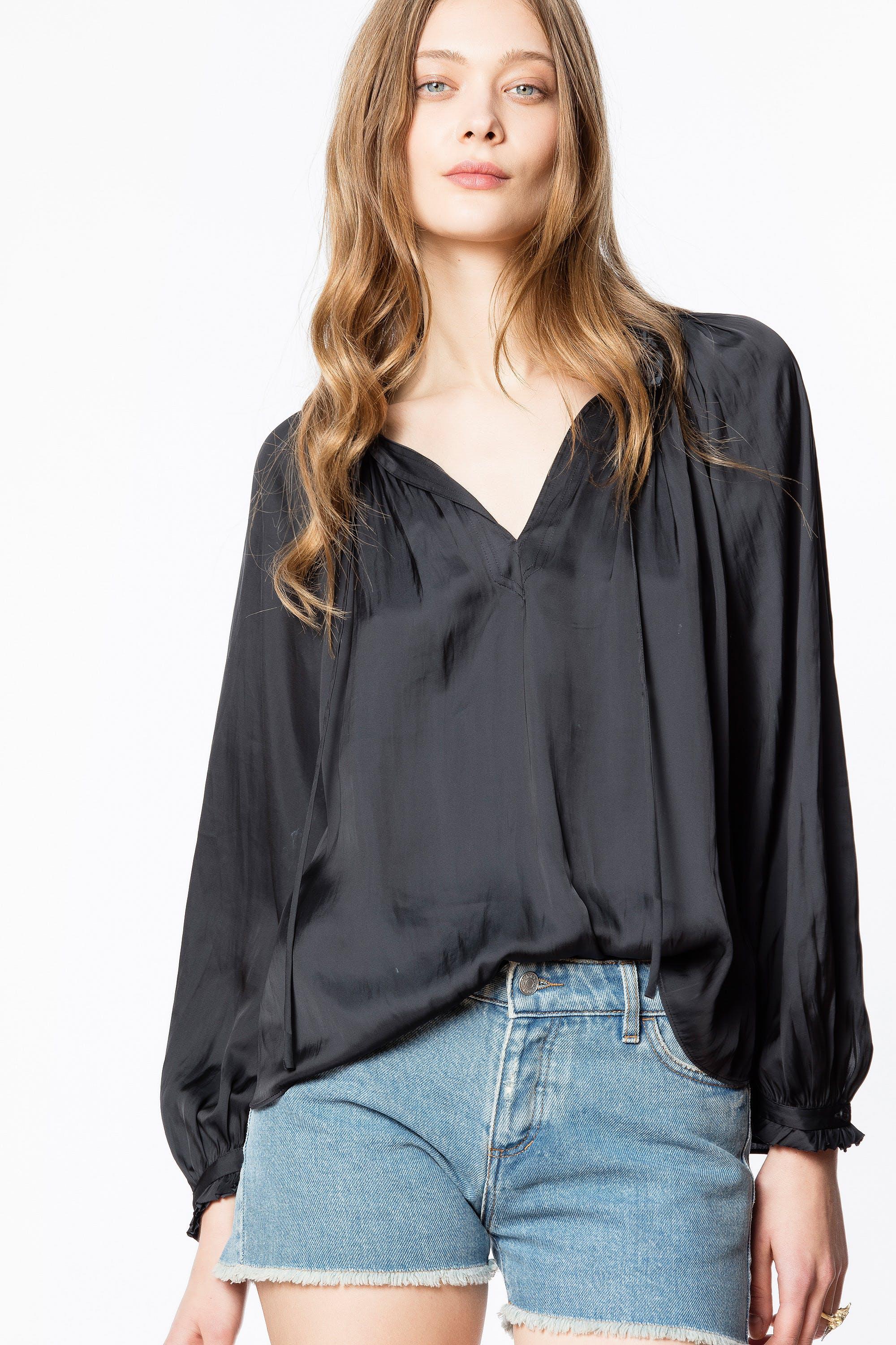 zadig & voltaire tink satin tunic