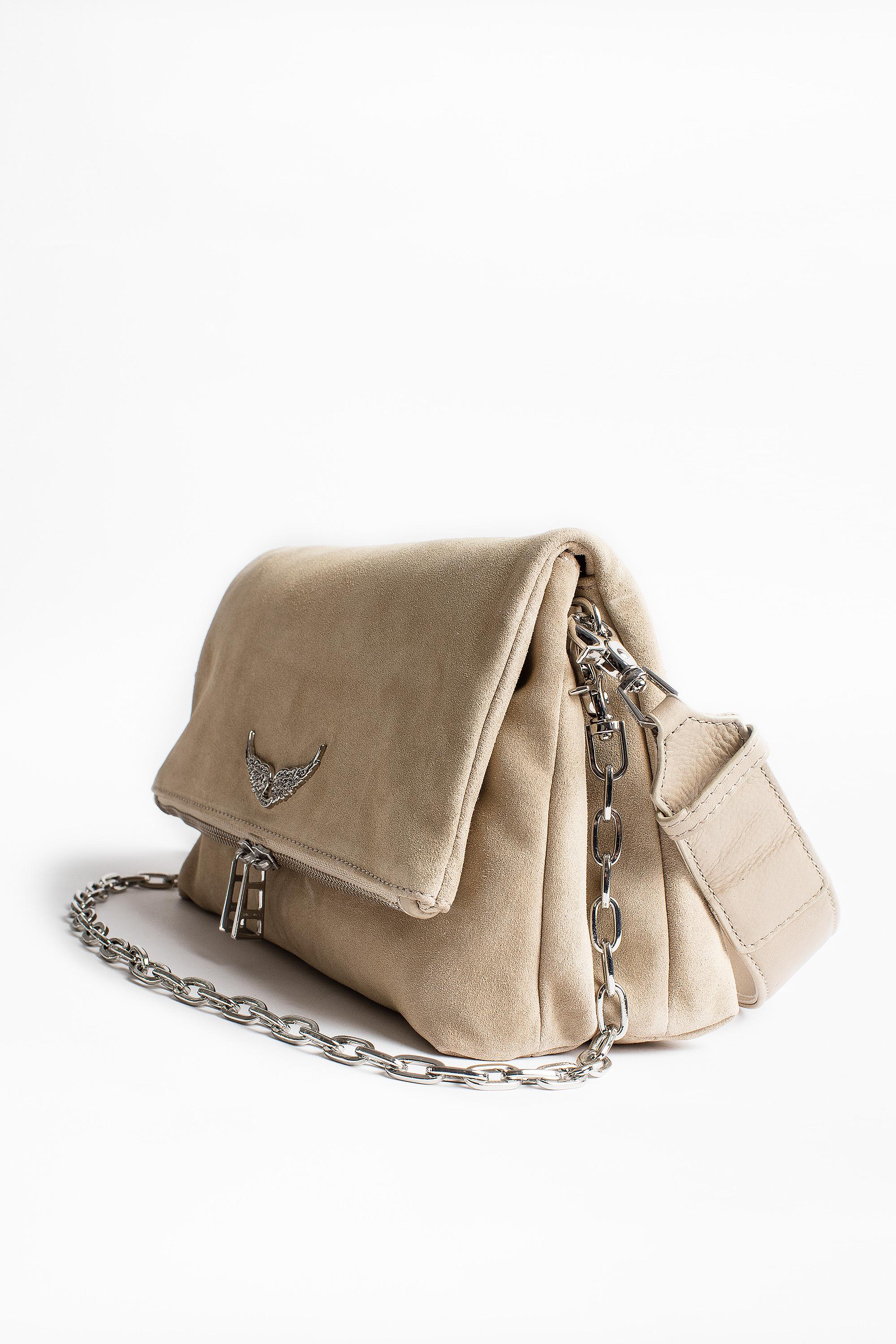 Zadig & Voltaire Rocky Suede Bag in Natural | Lyst