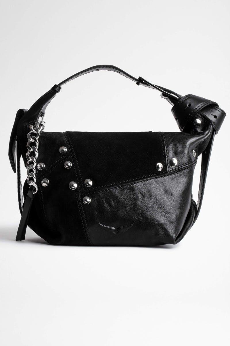 Zadig & Voltaire Le Cecilia Patchwork Studs Bag in Black | Lyst