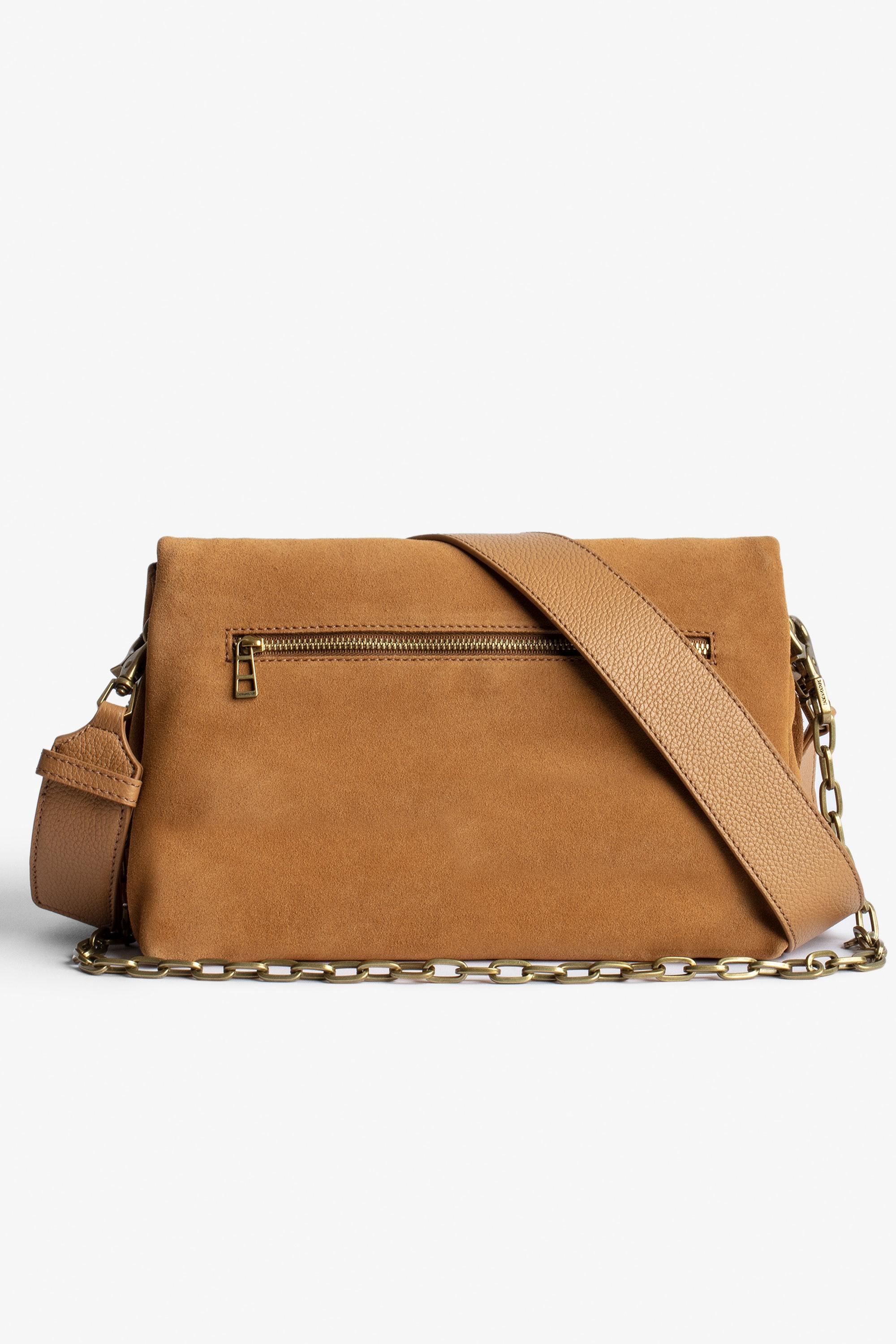 Brown Bolso De Mano Rock Suede Patent Bolso Rocky Suede Zadig