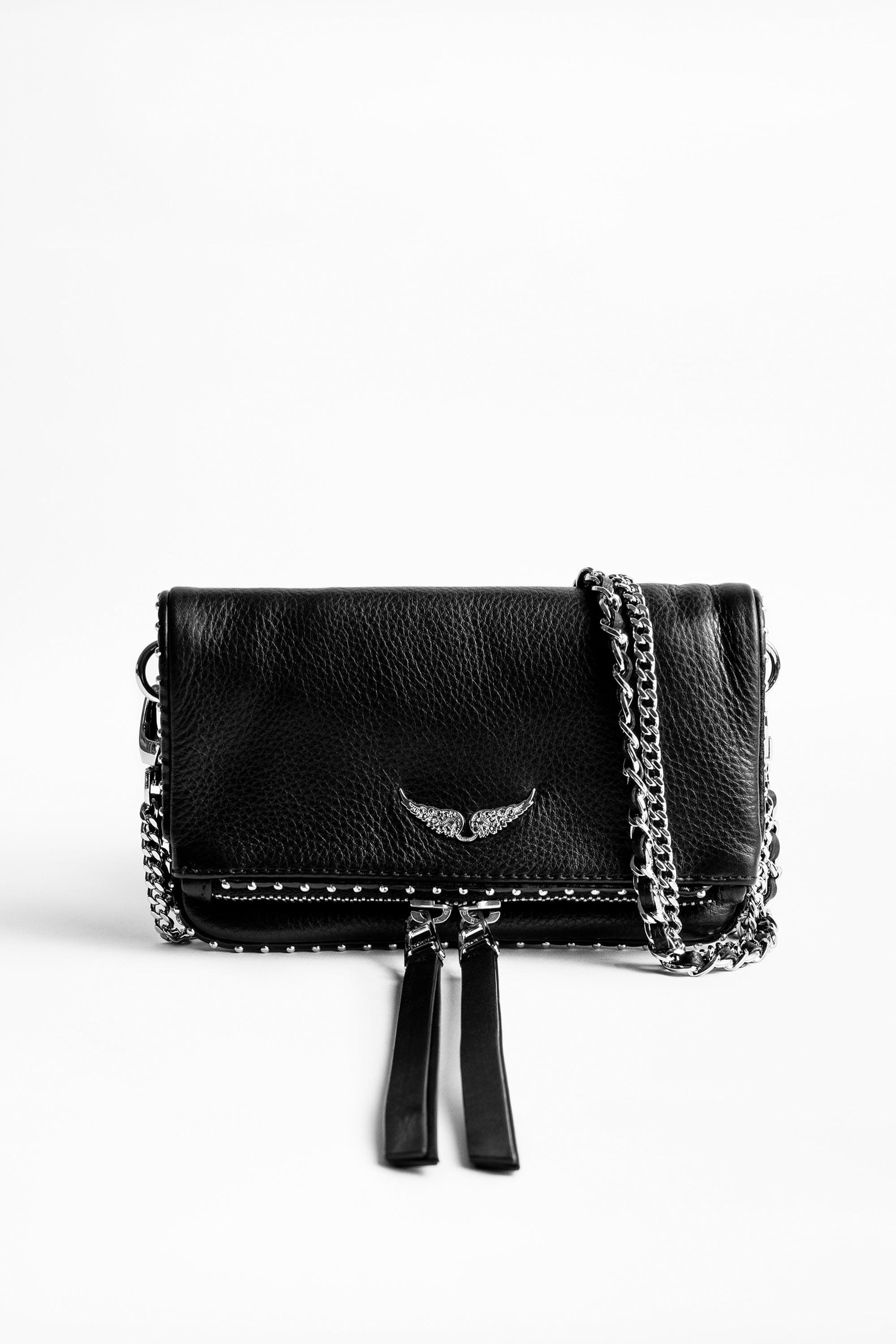 Zadig & Voltaire Leather Rock Studs Clutch in Black Save 35 Lyst