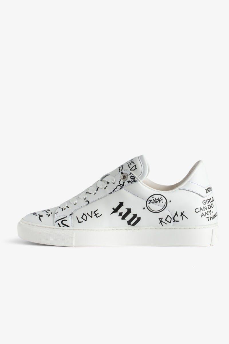 Zadig & Voltaire Zv1747 La Flash Low-top Trainers in White | Lyst