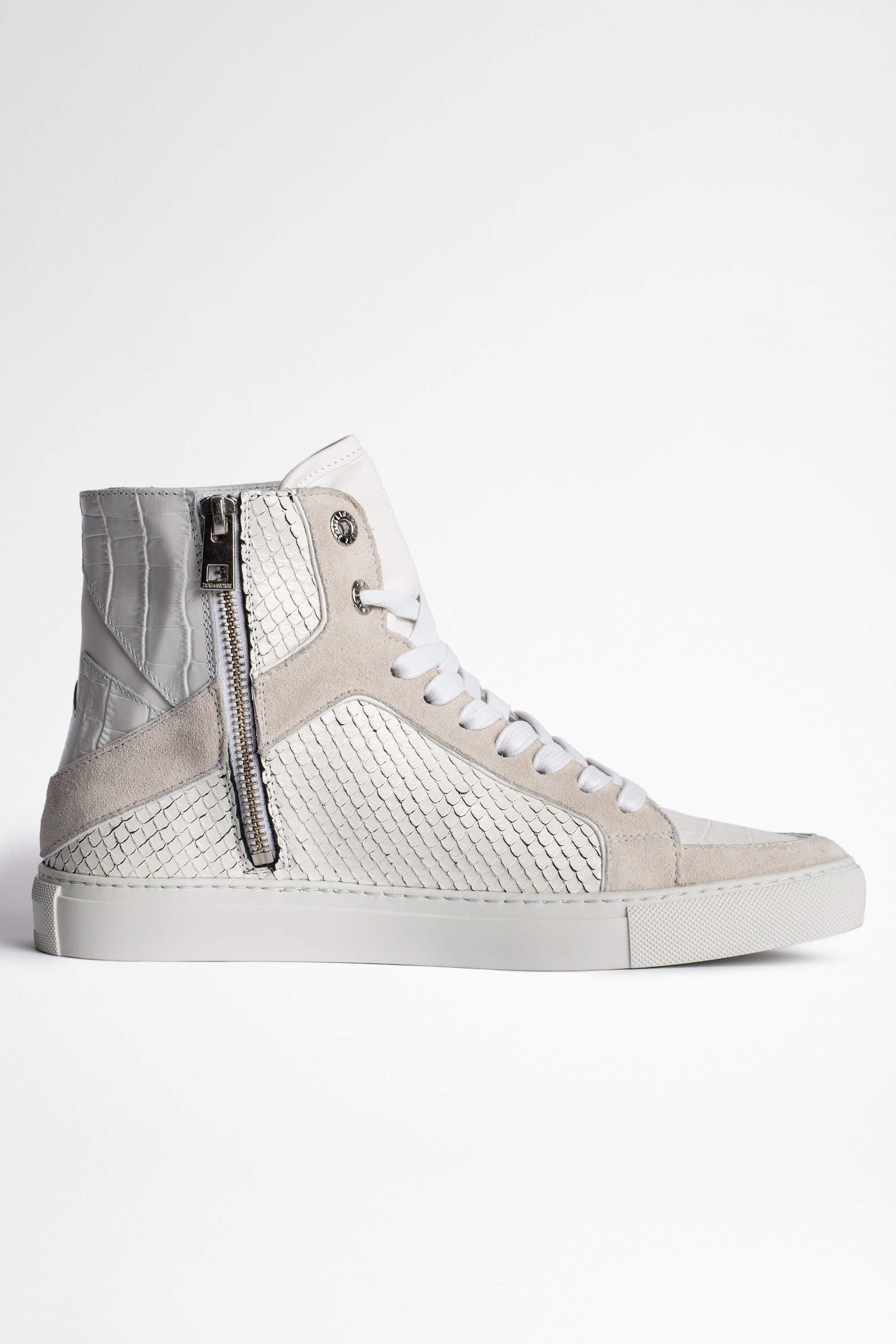Zadig & Voltaire Zv1747 High Flash Keith Sneakers Leather in White 
