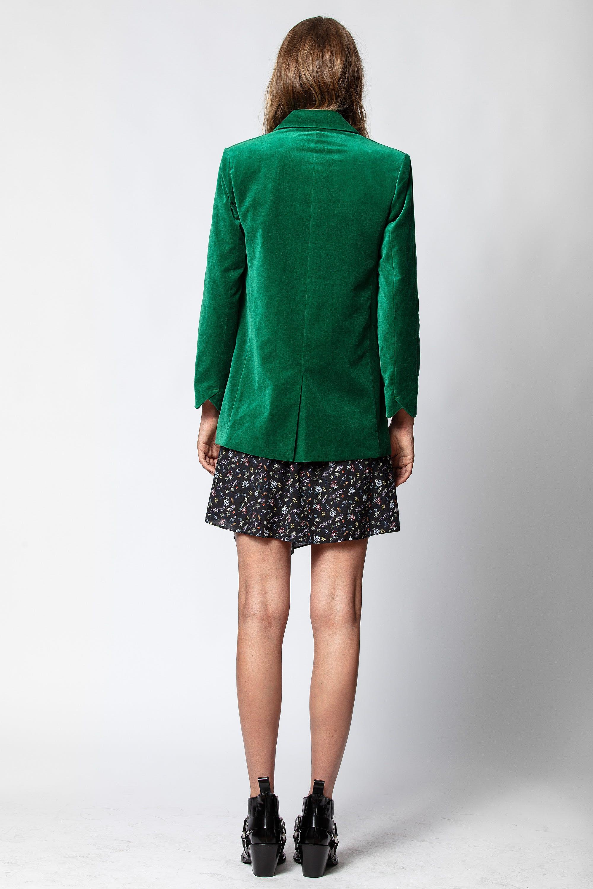 Zadig & Voltaire Velvet Viva Velours Jacket in Green Lyst