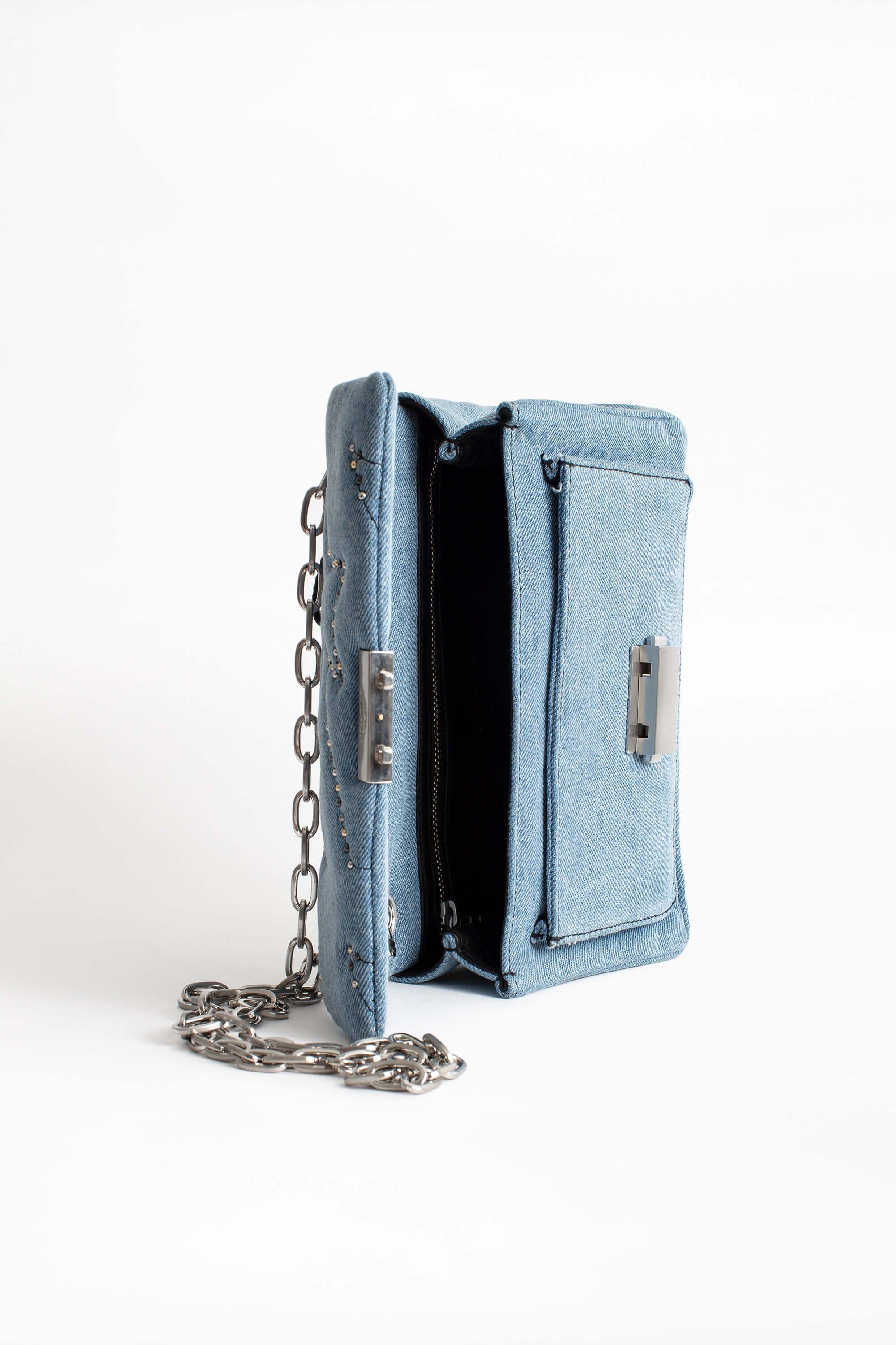 Zadig & Voltaire ziggy Denim Bag in Blue | Lyst