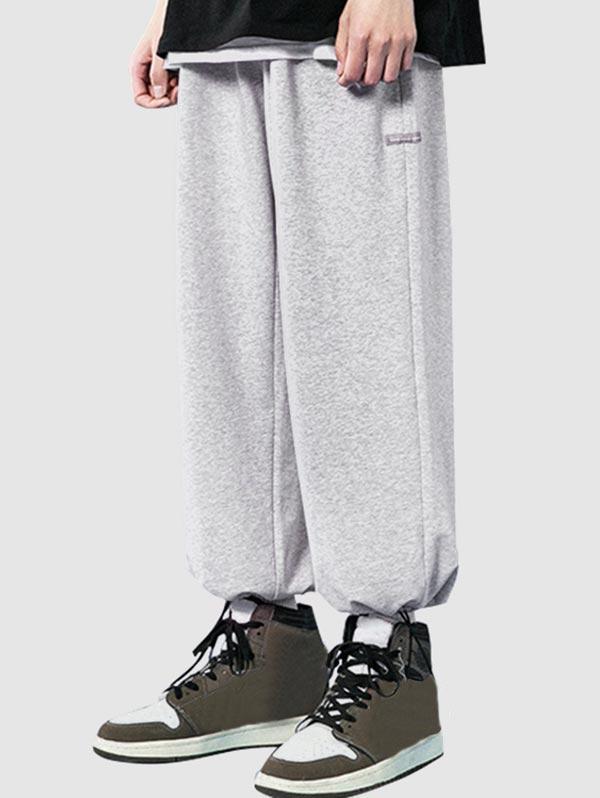 Zaful Men's Loose Fit Drawstring Cuff Casual baggy Sweatpants 2xl in Gray  for Men | Lyst
