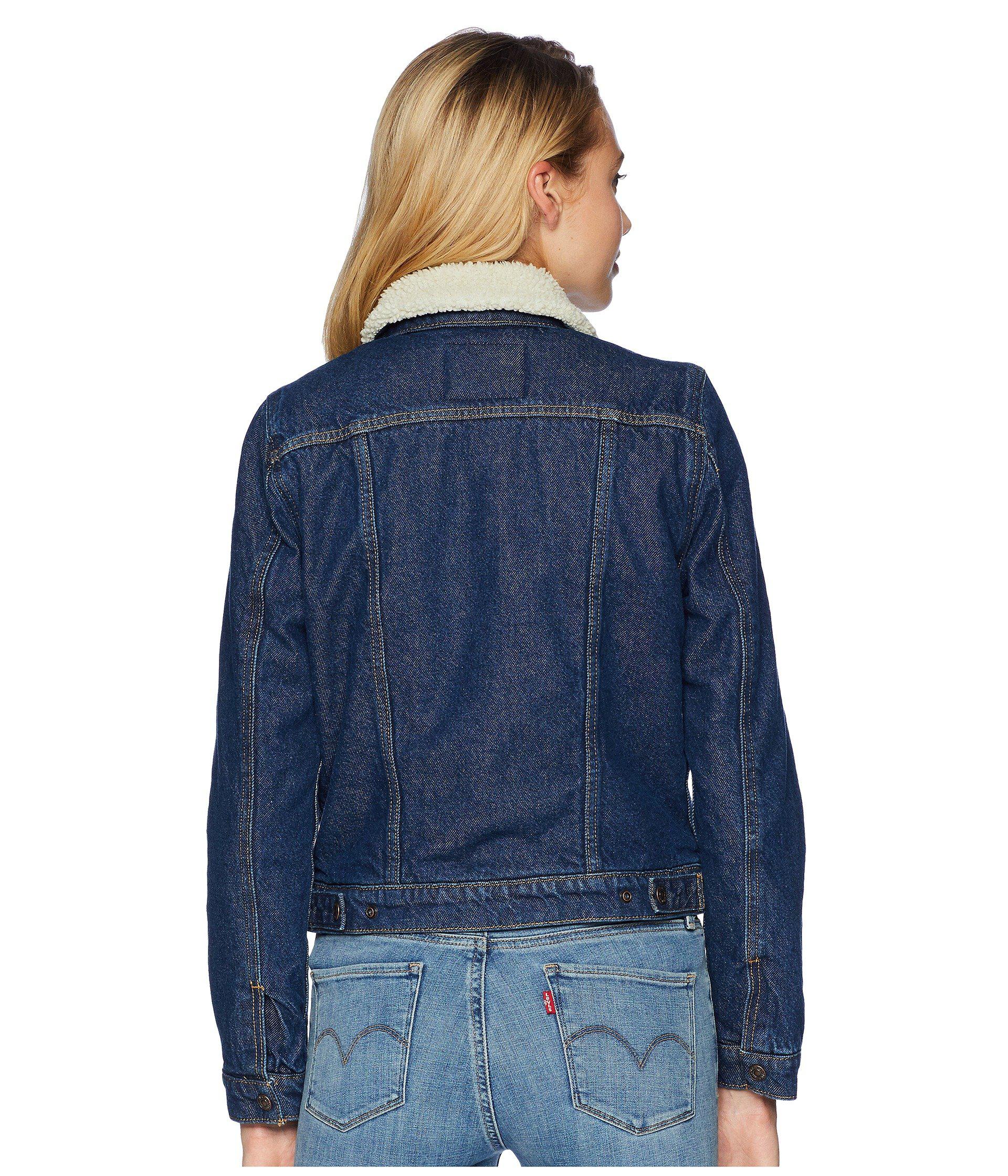 levis borg jacket womens