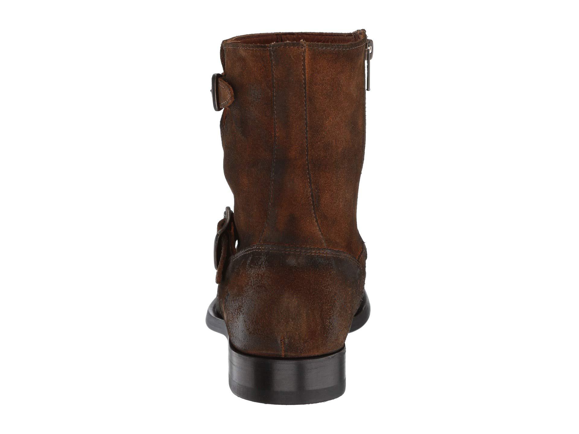 Frye Leather Jacob Engineer (wheat Oiled Suede) Cowboy Boots in Brown ...
