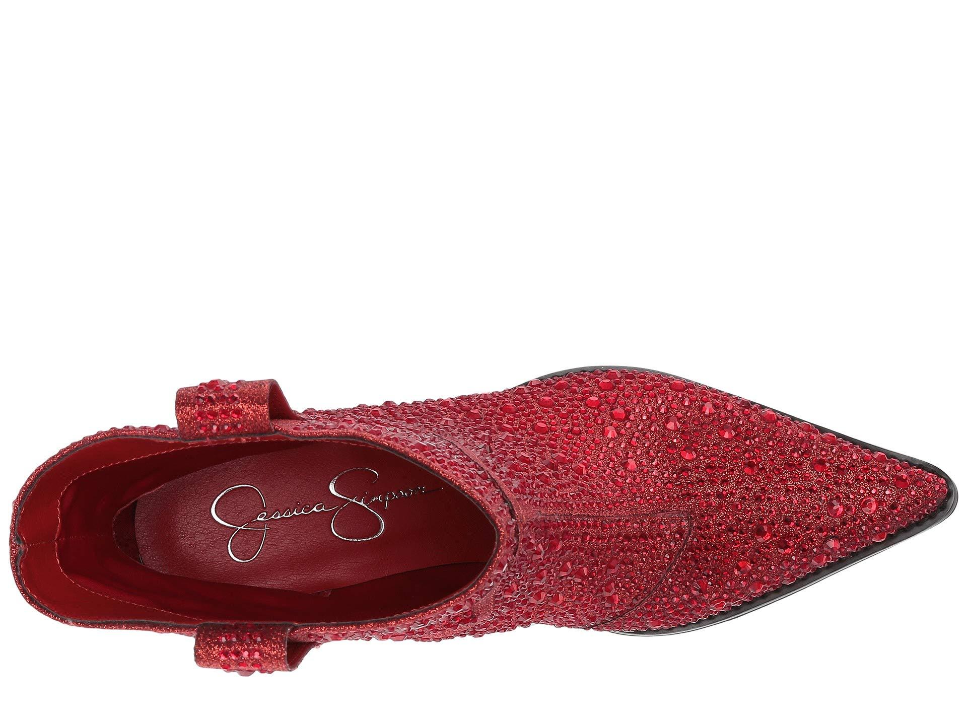 Jessica simpson red booties sale