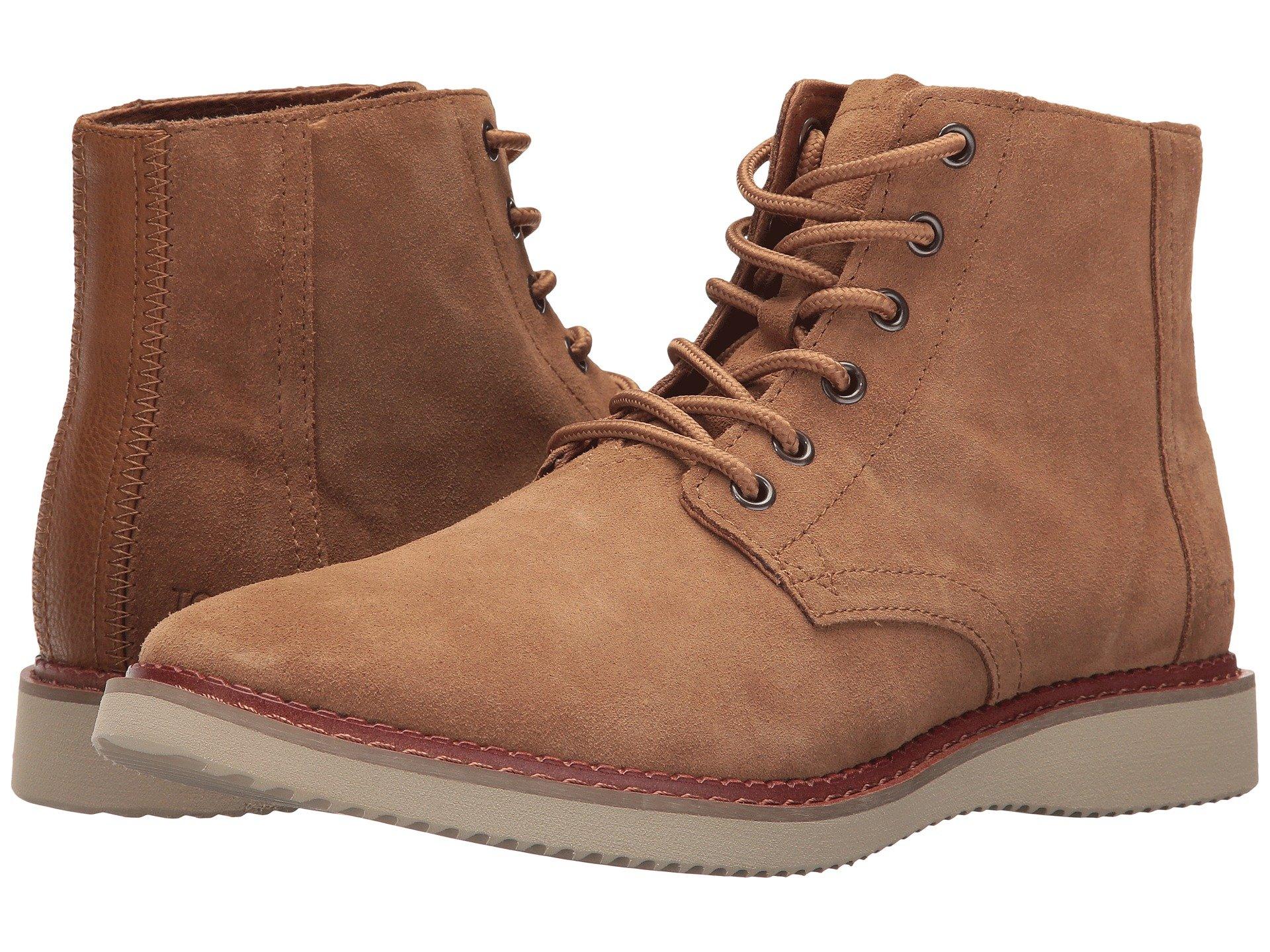 toms water resistant leather porter boots