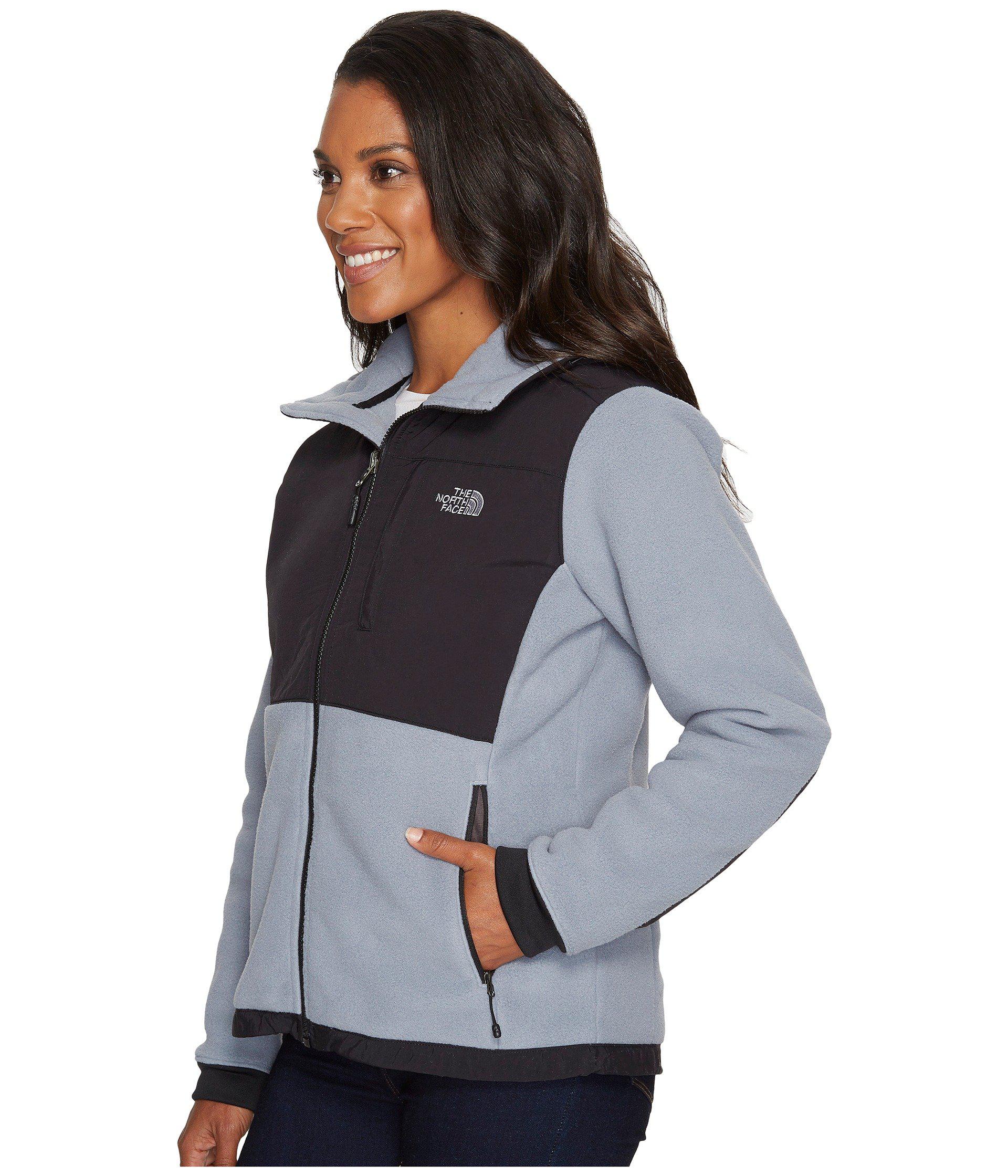 The North Face Fleece Denali 2 Hoodie Mid Grey Tnf Black Coat In Gray Lyst