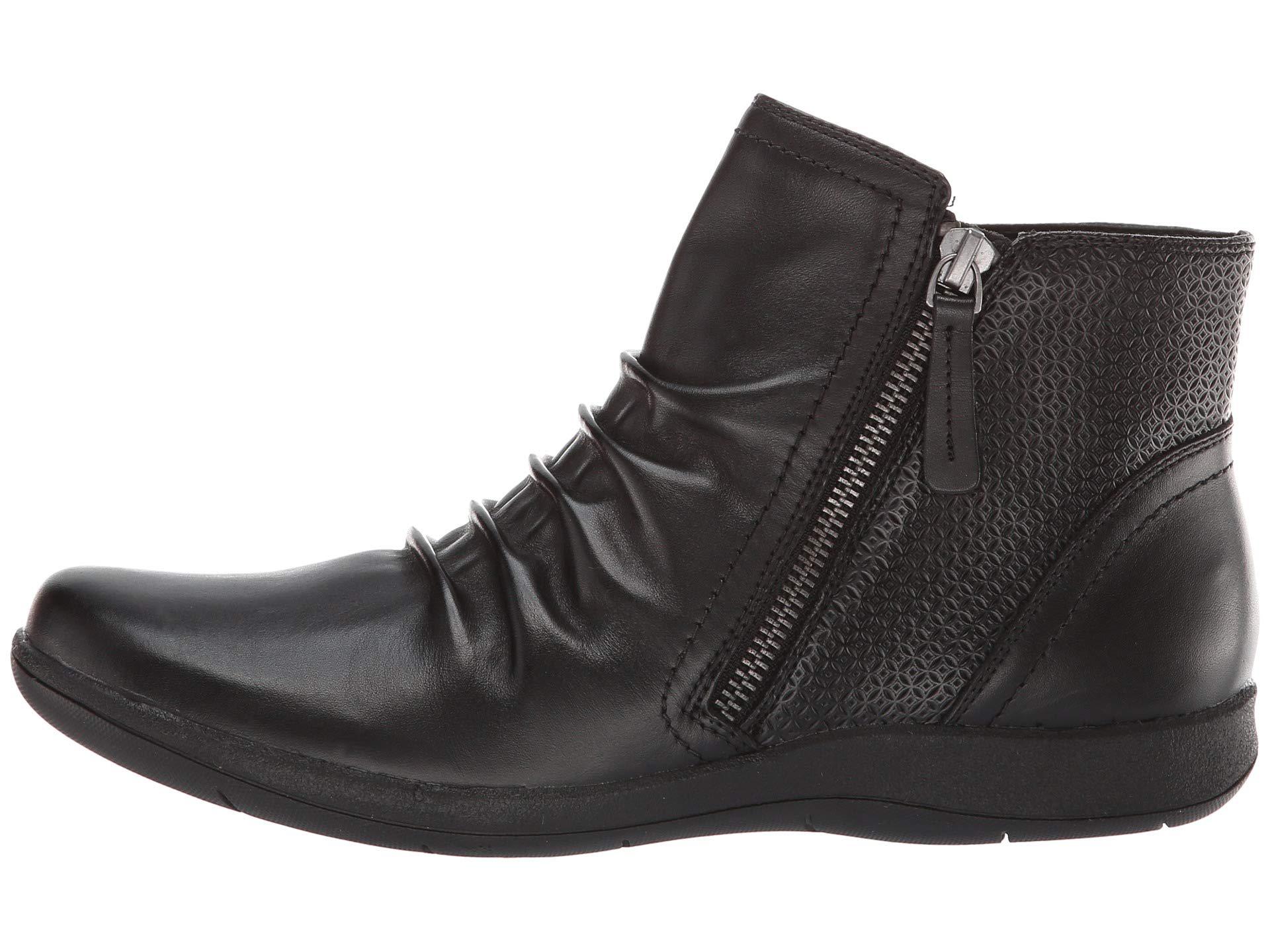 rockport black leather boots