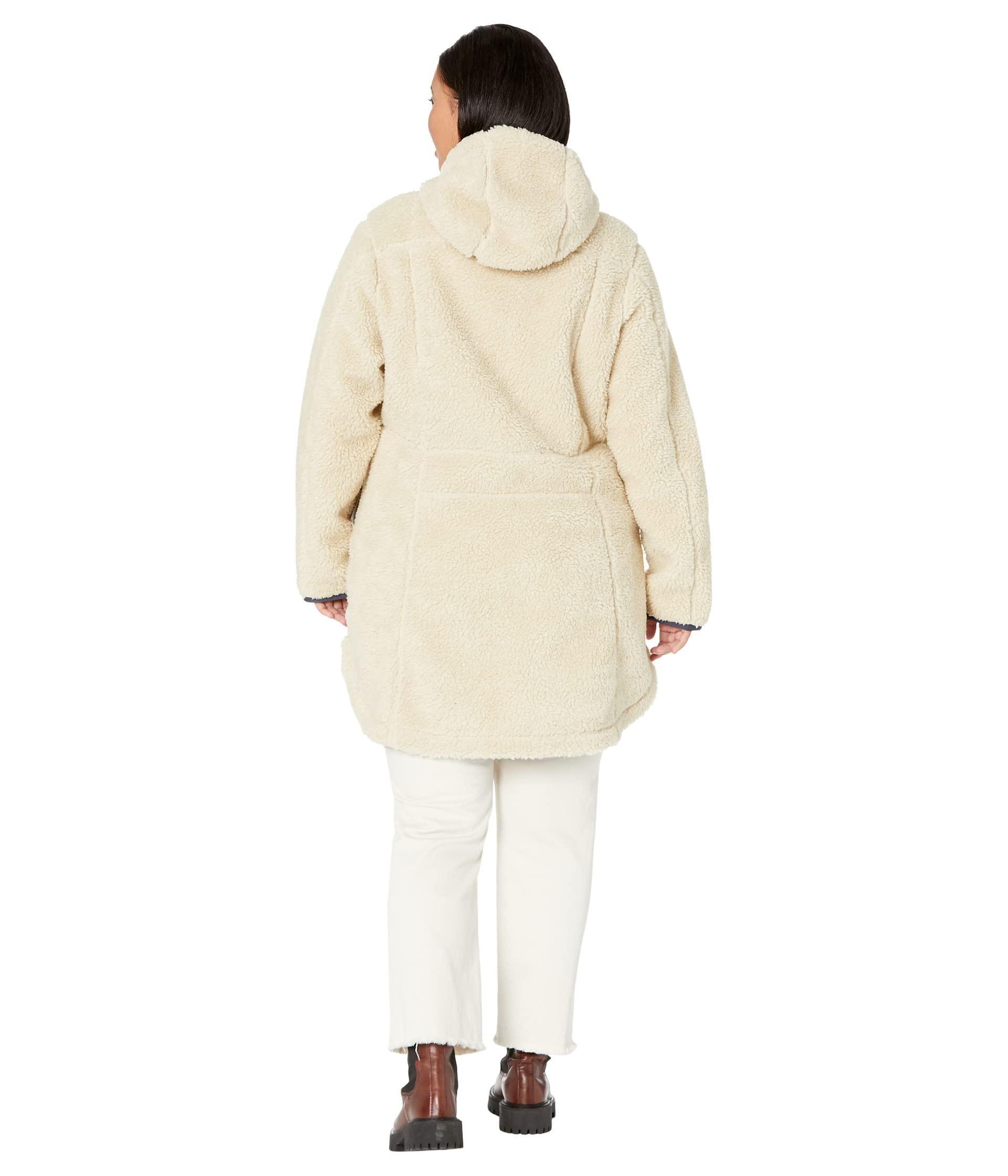 Plus size pile clearance coat