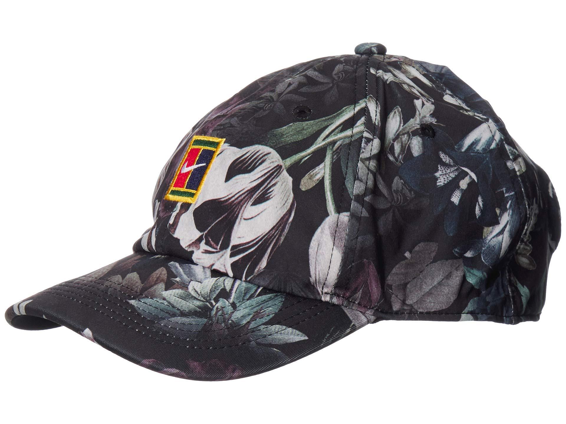 Nike Court Heritage86 Logo Floral Tennis Hat in Black for Men | Lyst