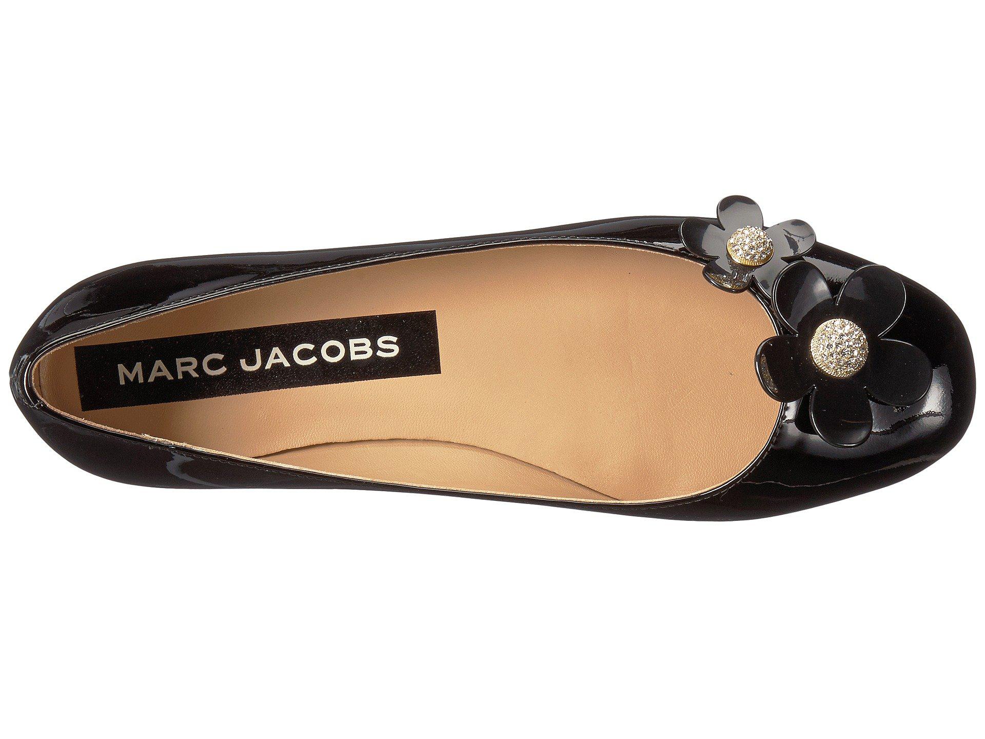 Marc Daisy Ballerina Flat in Black -