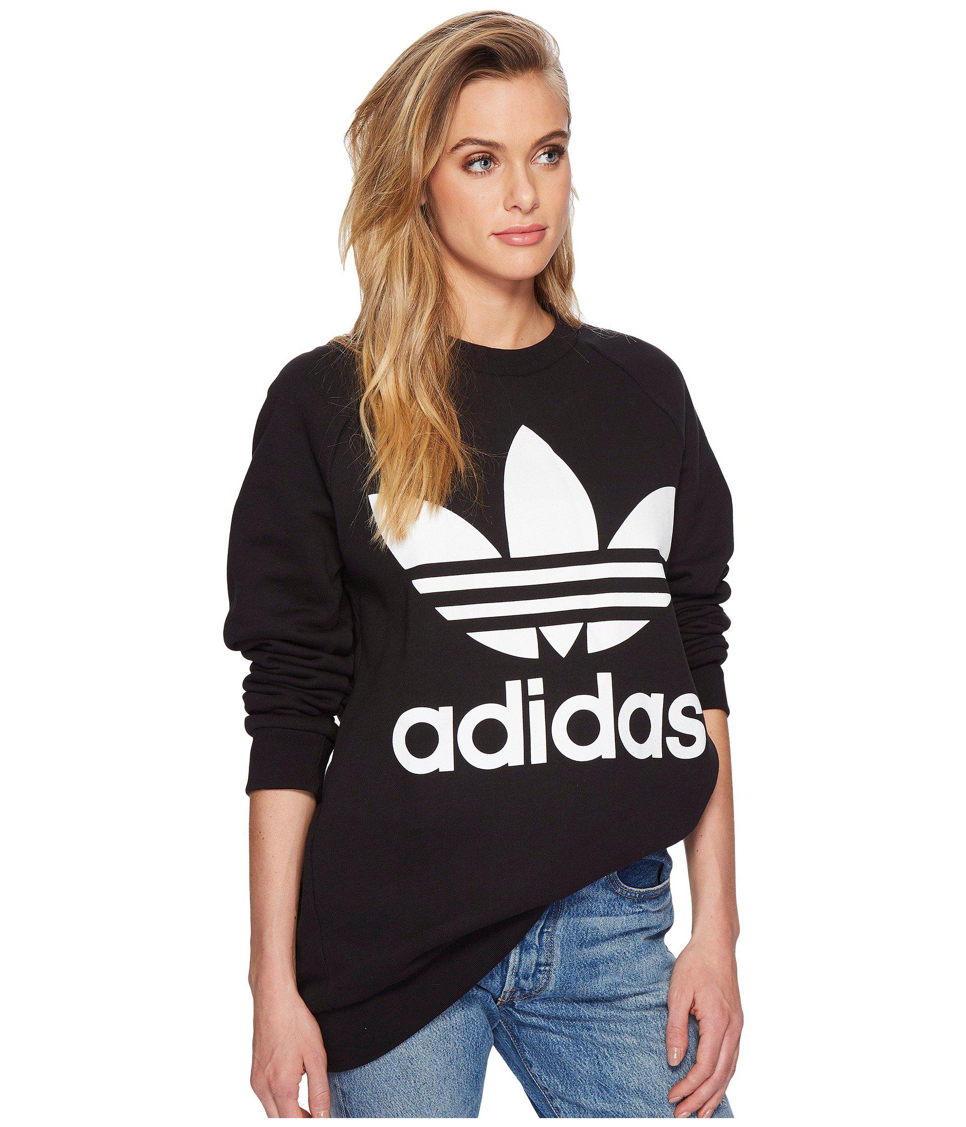 adidas originals trefoil oversized sweatshirt