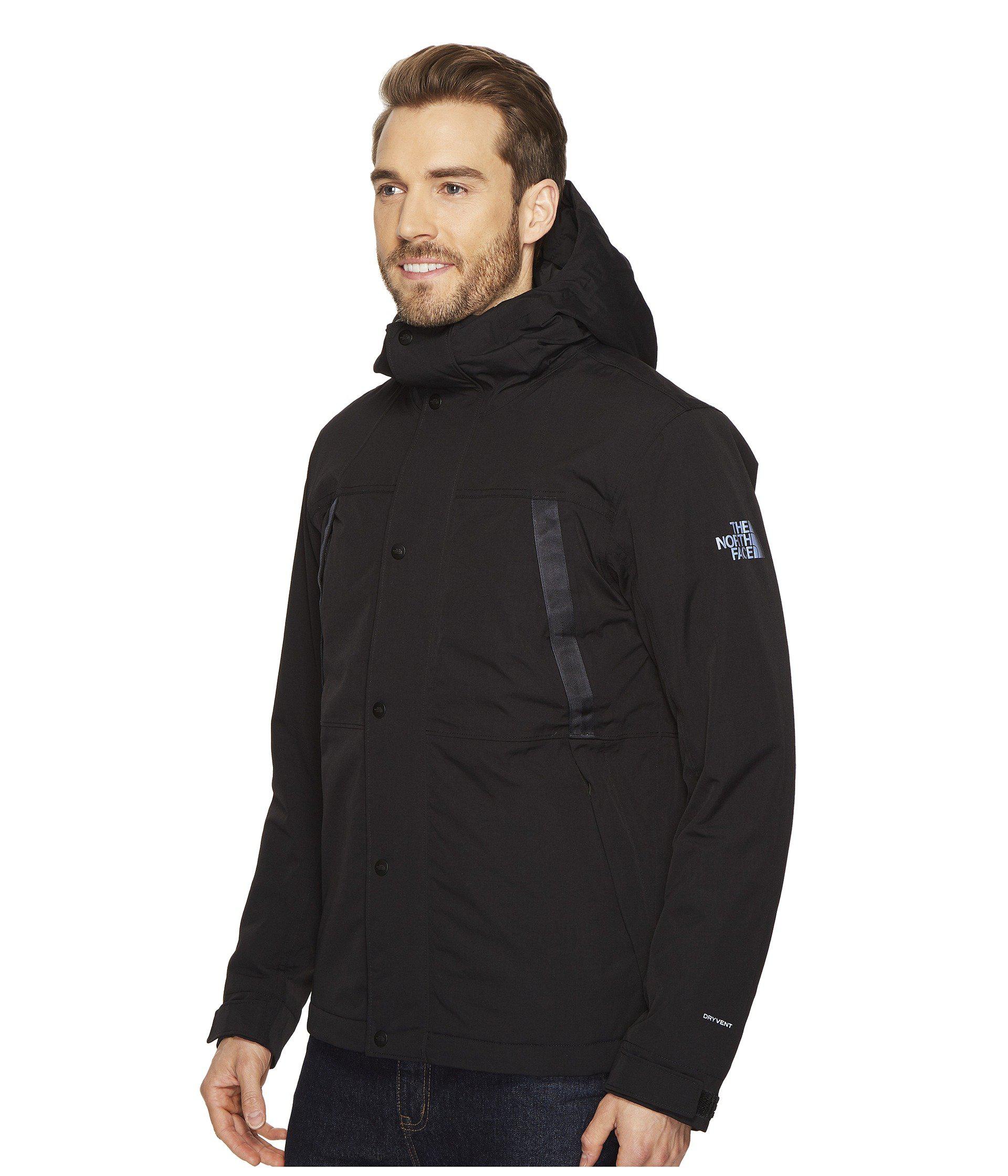 mens black north face rain jacket