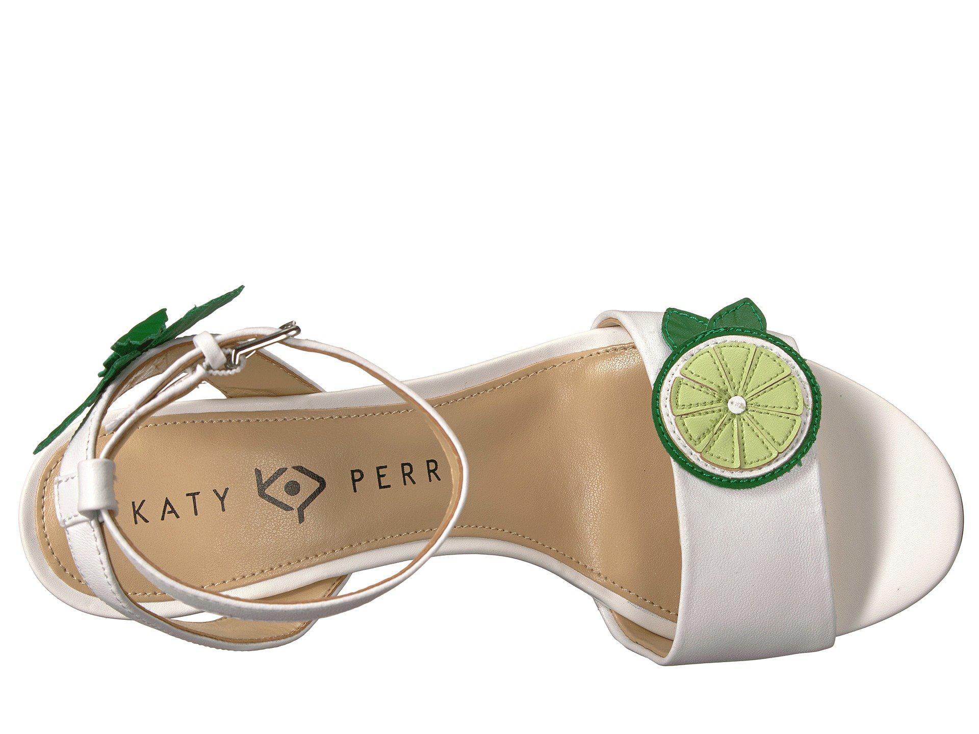 Katy Perry The Rita (white/lime Smooth Nappa) Women's Shoes | Lyst
