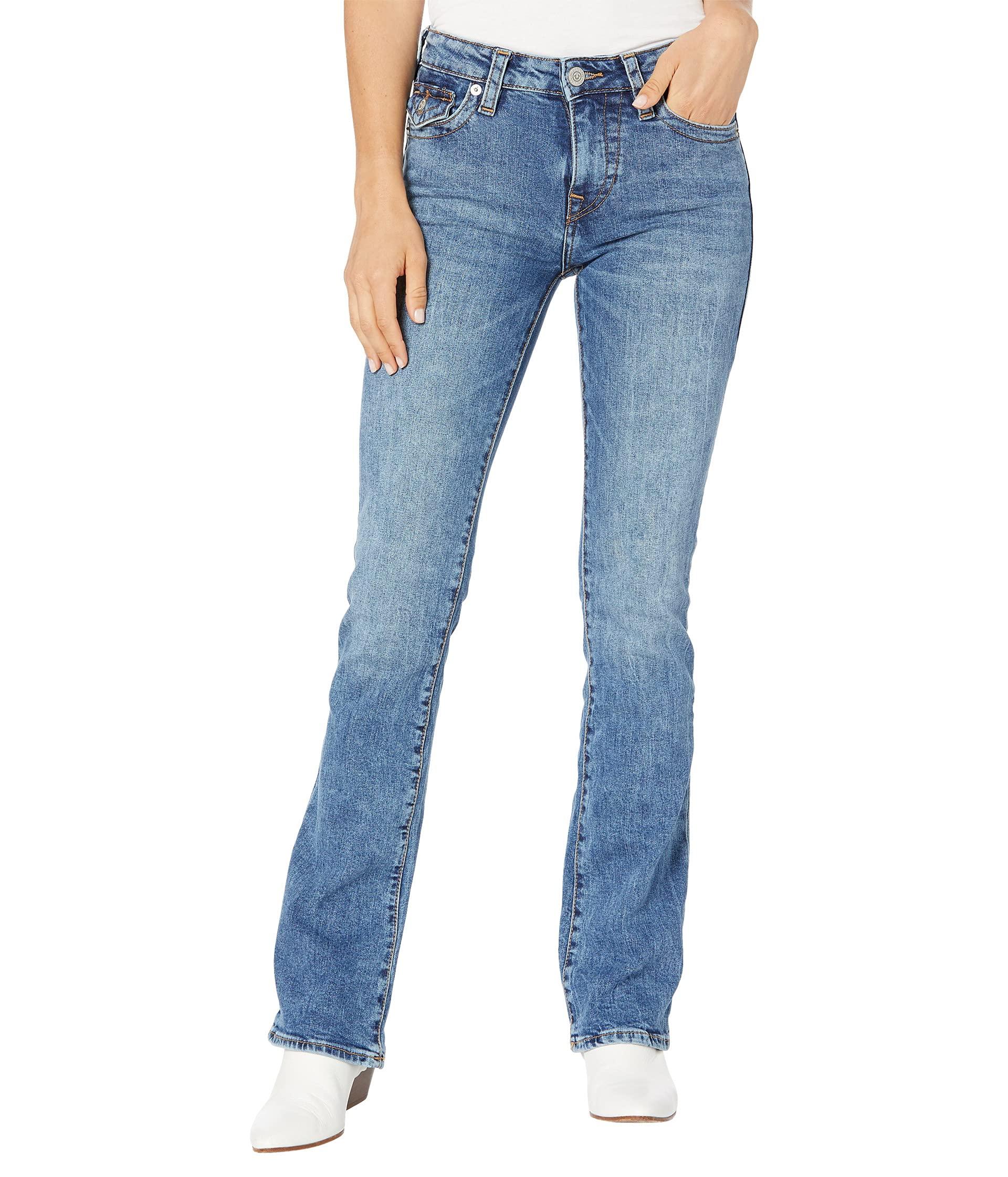 True Religion Becca Bootcut Jeans With Flaps In Ghost Wave Wash in Blue |  Lyst