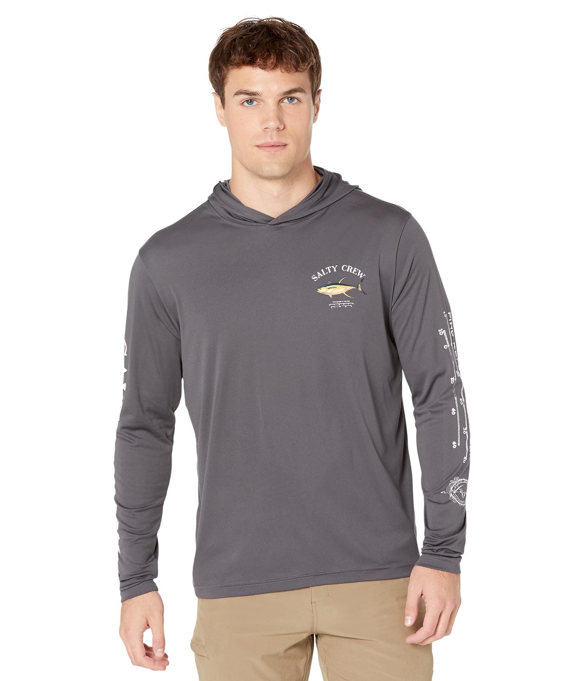 Salty Crew Synthetic Ahi Mount Hood Sunshirt in Gray for Men | Lyst