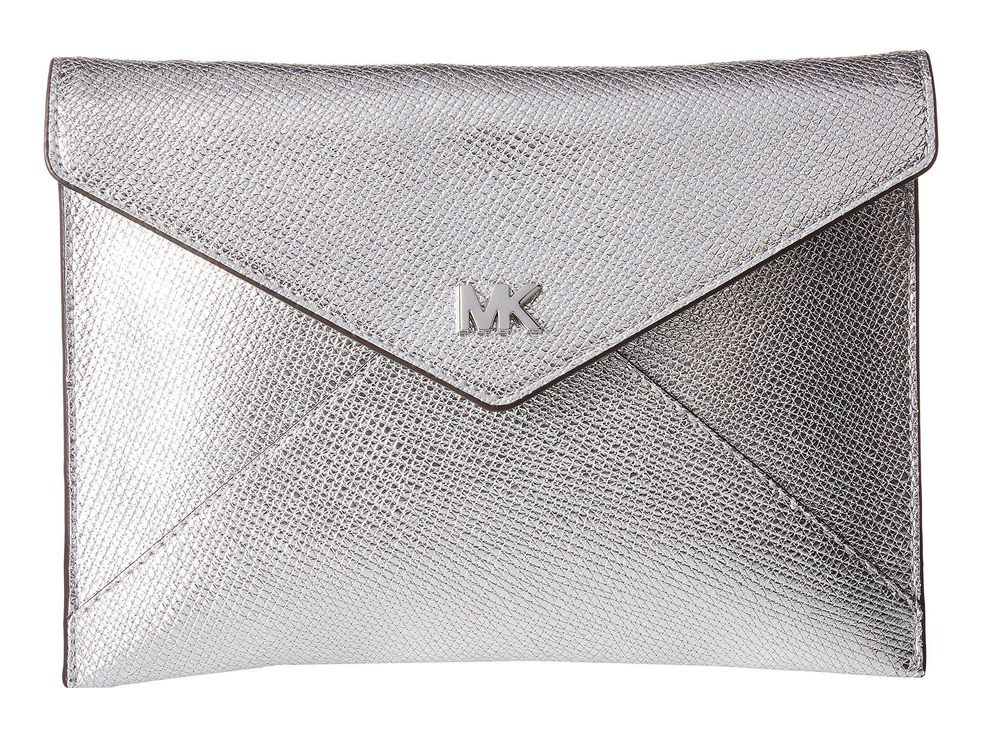 Michael kors 2025 barbara clutch silver