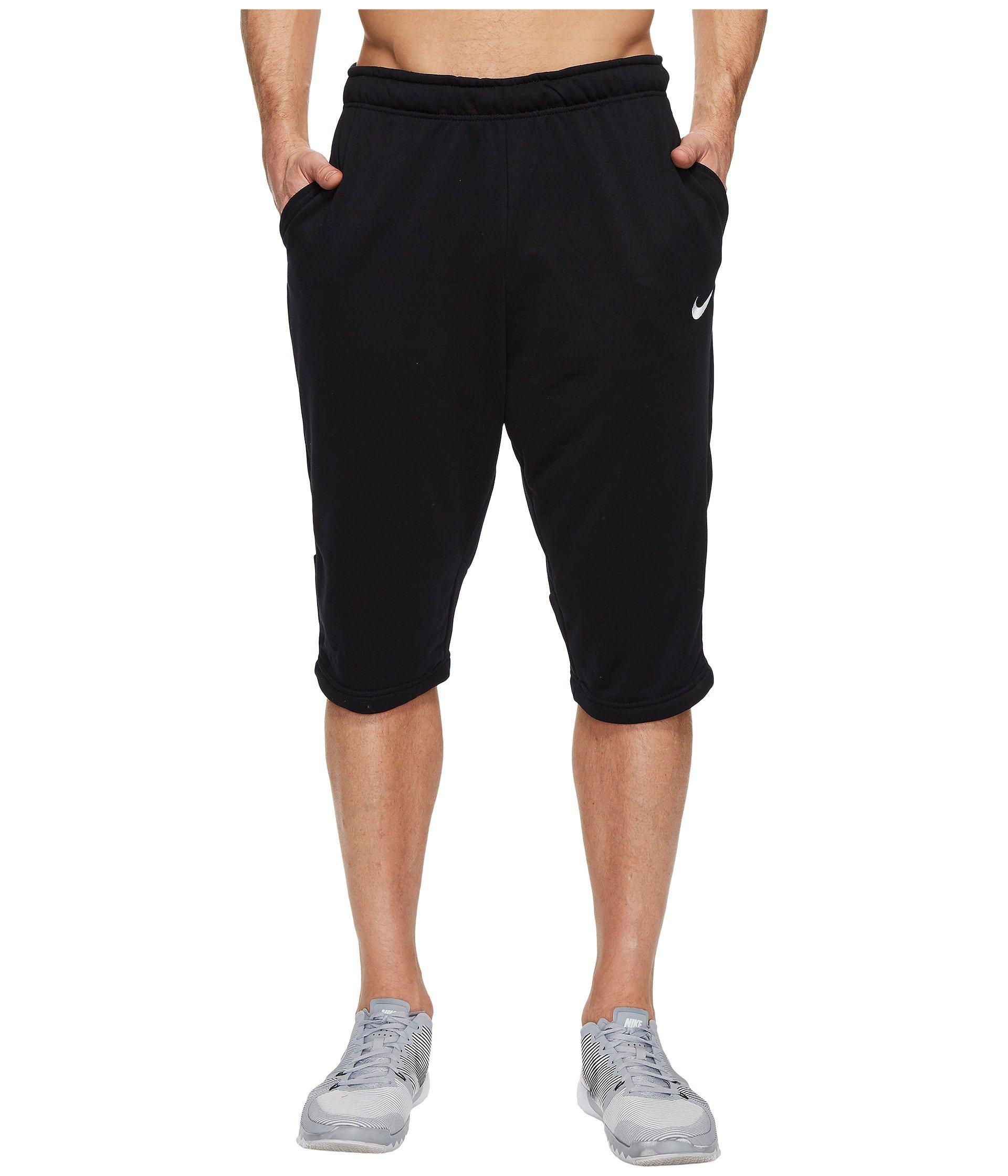 Nike Dry Fleece Long Training Short (black/wolf Grey) Men's Shorts for Men  - Lyst