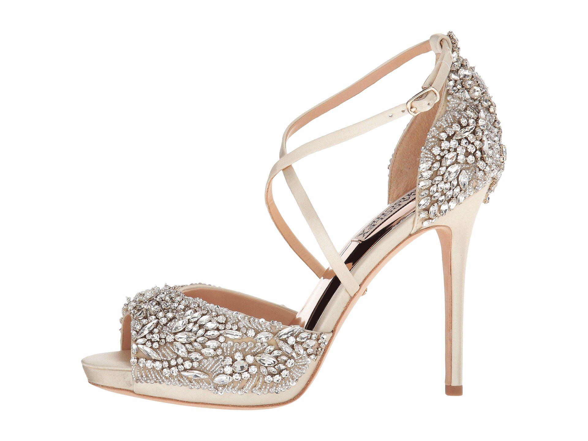badgley mischka hyper crystal embellished sandal