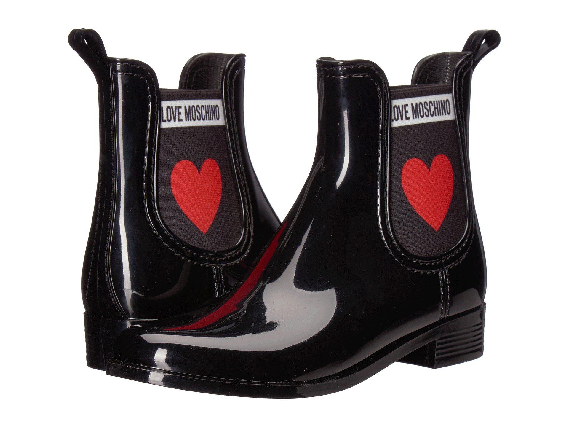 love moschino rain boots