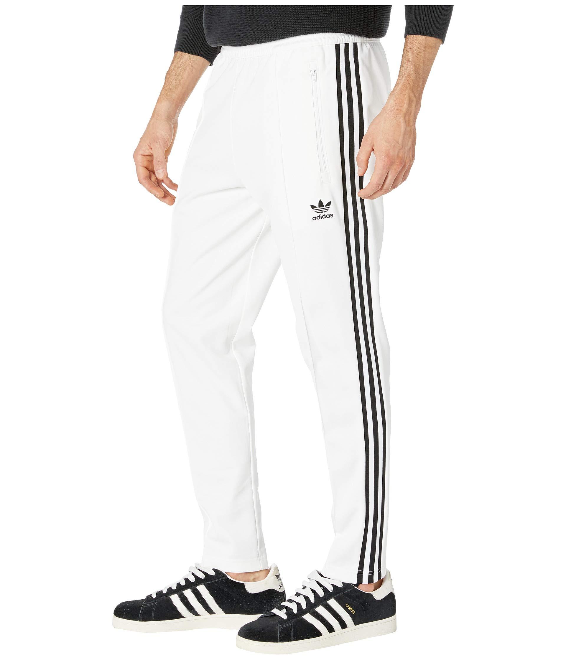 adidas beckenbauer pants white